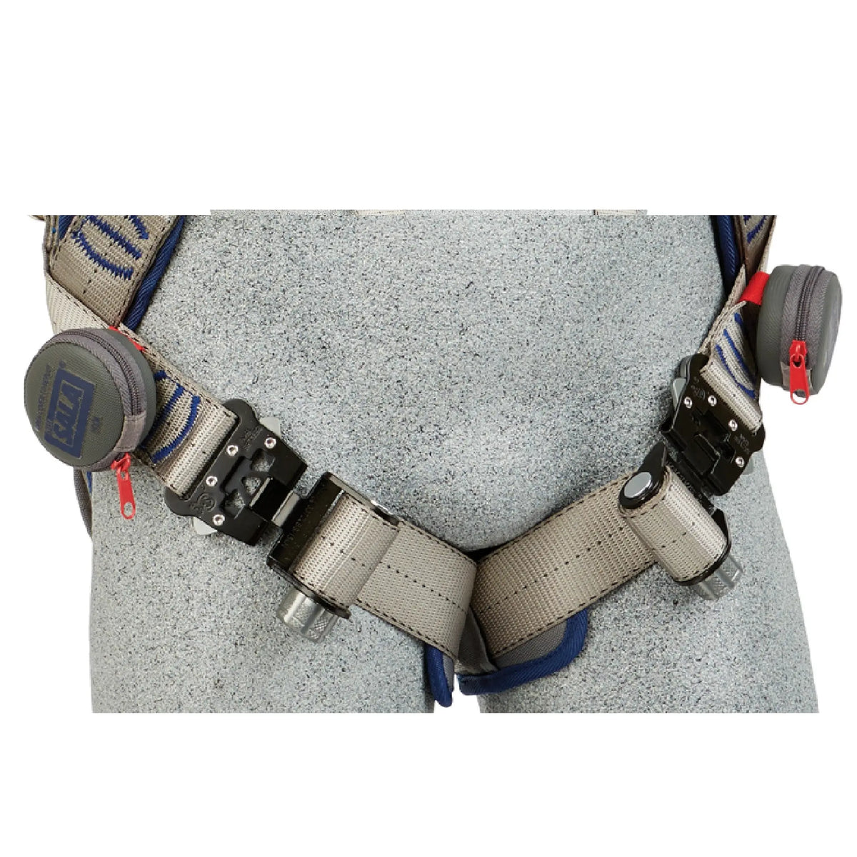 3M DBI-SALA ExoFit STRATA Vest-Style Climbing Harness 1112488, Grey, Blue, X-Large, 1 EA, Webbing