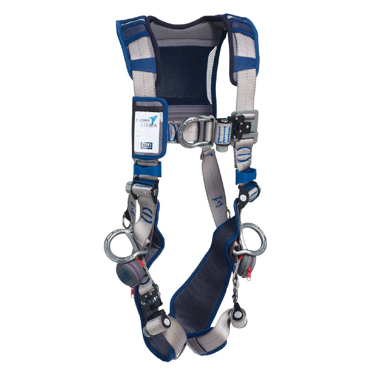 3M DBI-SALA ExoFit STRATA Vest-Style Positioning/Climbing Harness 1112491, Grey, Blue, Medium, 1 EA, Main Image
