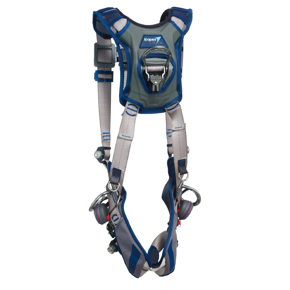 3M DBI-SALA ExoFit STRATA Vest-Style Positioning/Climbing Harness 1112533, Grey, Blue, X-Large, 1 EA, Back - Main Image