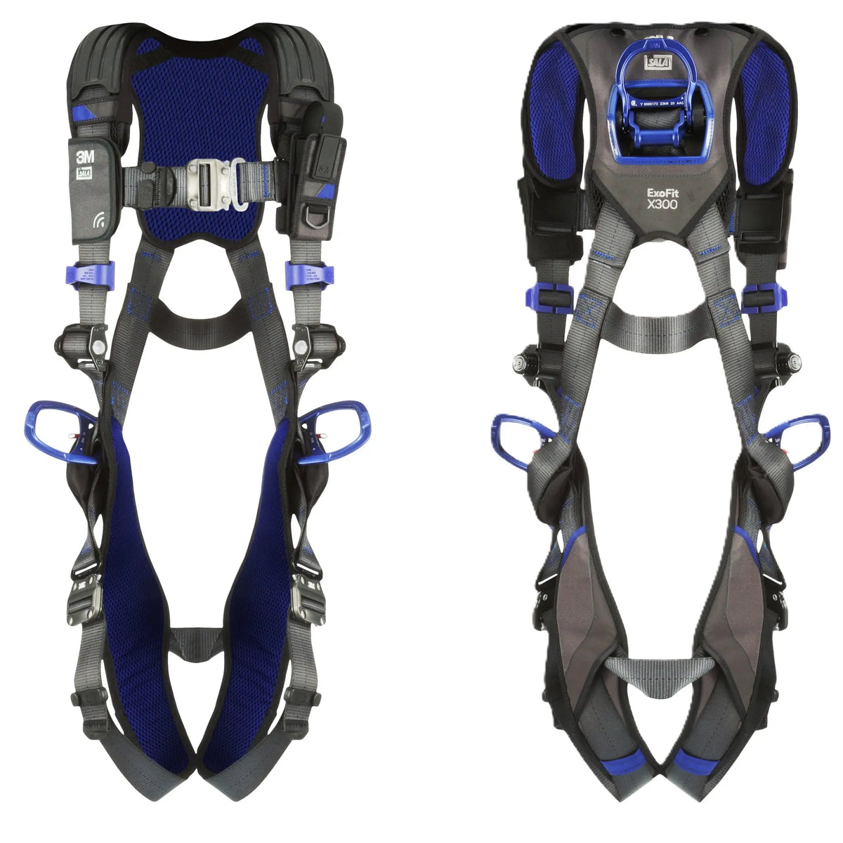 3M DBI-SALA ExoFit NEX Vest-Style Positioning Harness 1113046, Small, 1 EA, Front and Back