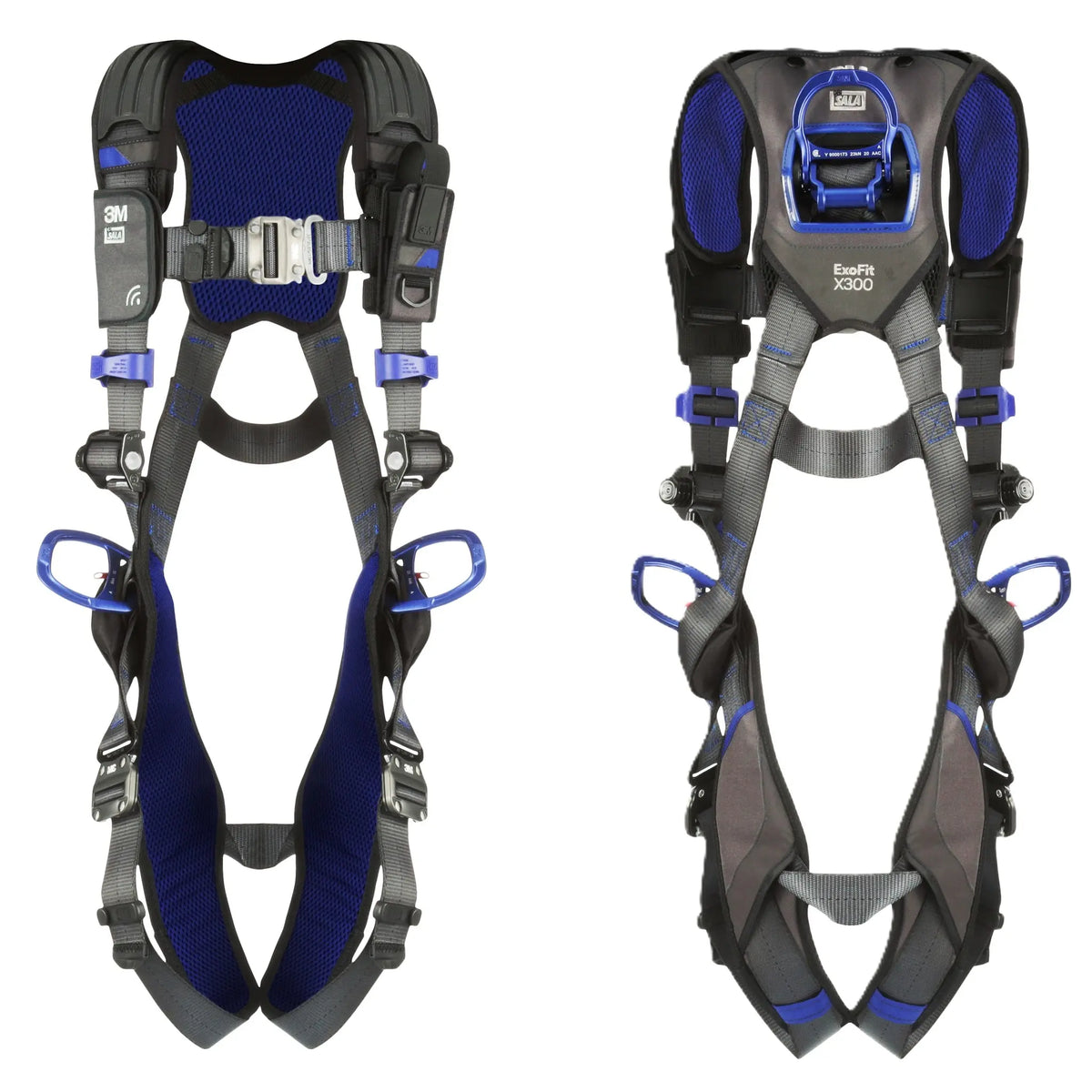 3M DBI-SALA ExoFit NEX Vest-Style Positioning Harness 1113055, X-Large, 1 EA, Front and Back