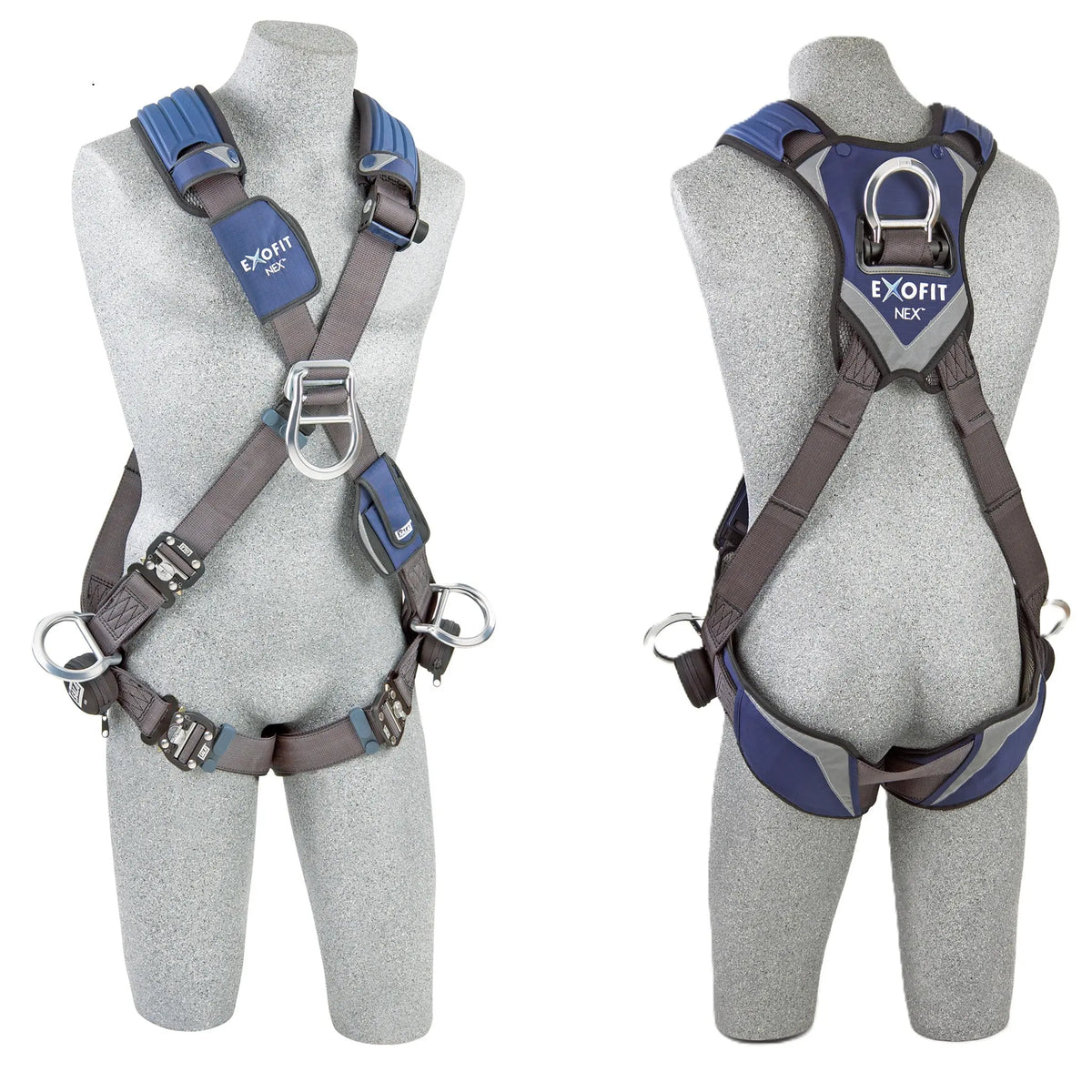3M DBI-SALA ExoFit NEX Cross-Over Style Positioning/Climbing Harness 1113106, Small, 1 EA, Front and Back