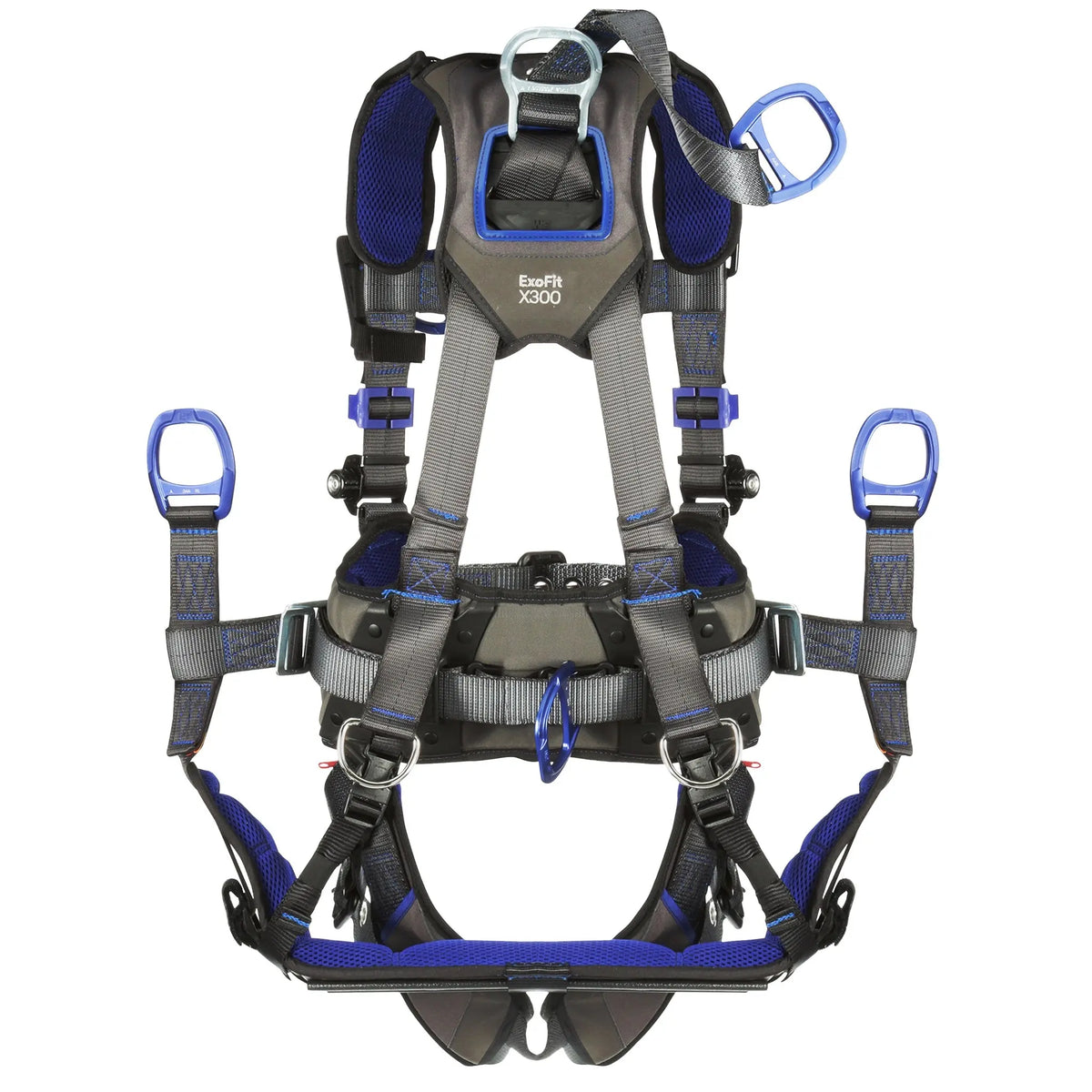 3M DBI-SALA ExoFit X300 Comfort Oil & Gas Climbing/Suspension SafetyHarness 1113298, X-Large, 1 Each, Back