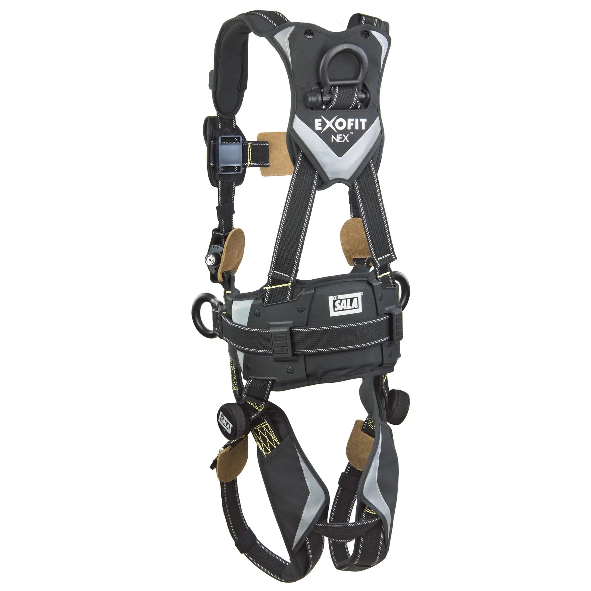 3M DBI-SALA ExoFit NEX Arc Flash Construction Style Positioning Harness 1113315, Black, Small, 1 EA, Back