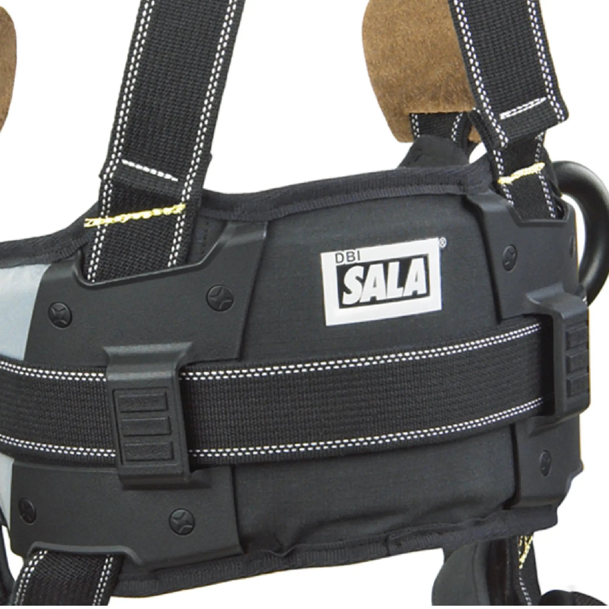 3M DBI-SALA ExoFit NEX Arc Flash Construction Style Positioning Harness 1113315, Black, Small, 1 EA, Back Closeup