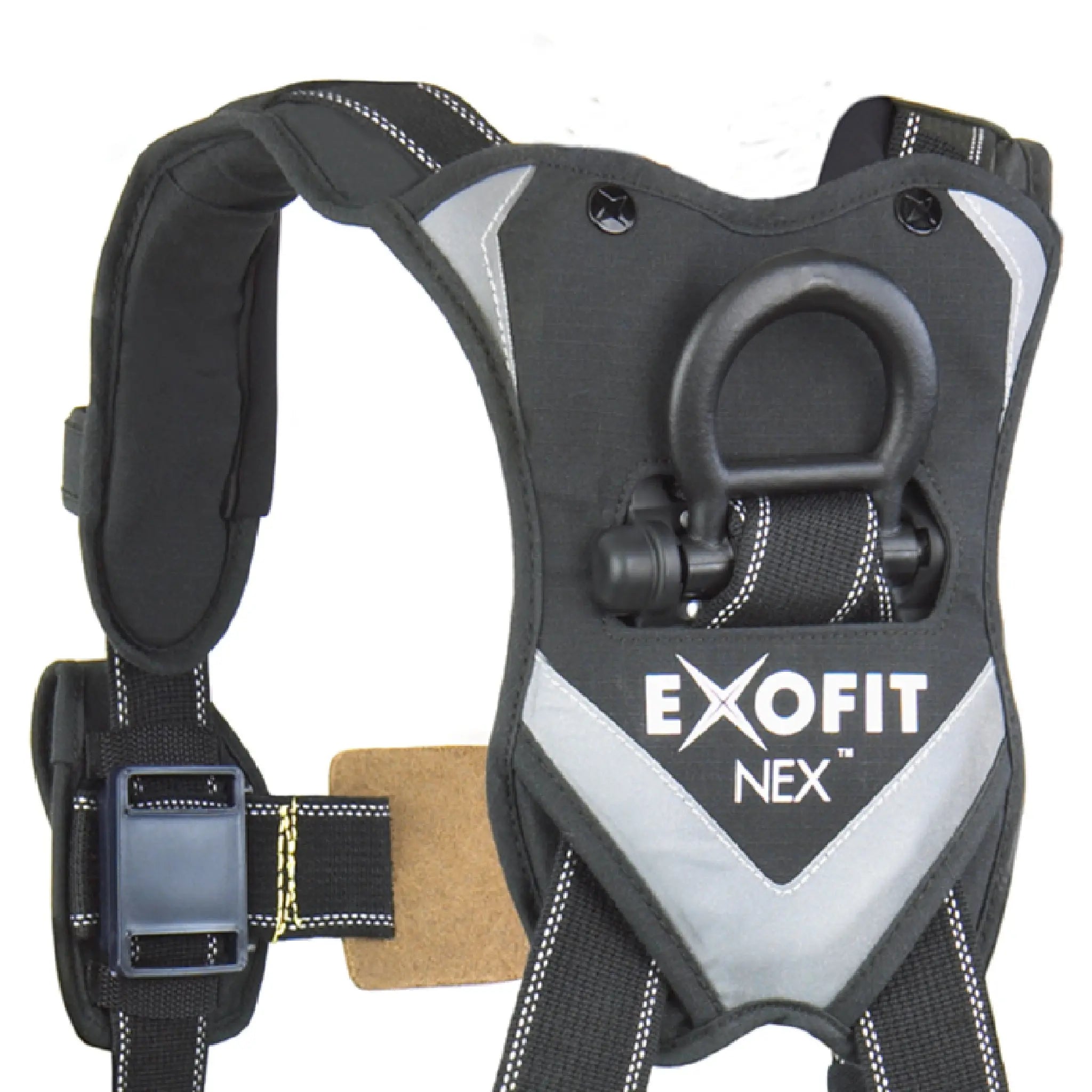 3M DBI-SALA ExoFit NEX Arc Flash Construction Style Positioning Harness 1113315, Black, Small, 1 EA, Back Upper Closeup