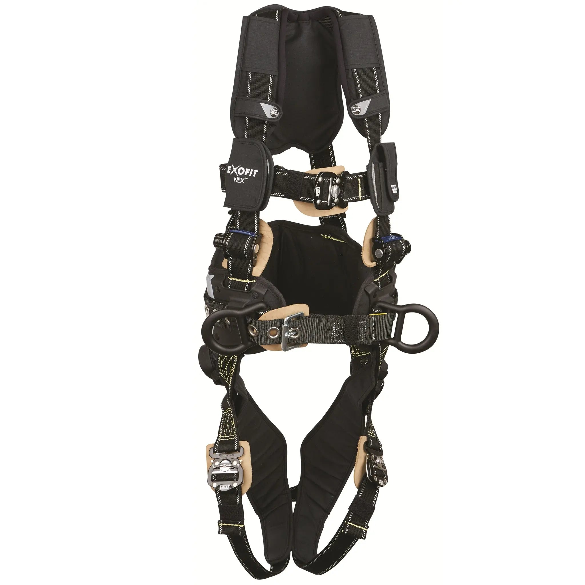 3M DBI-SALA ExoFit NEX Arc Flash Construction Style Positioning Harness 1113315, Black, Small, 1 EA, Front
