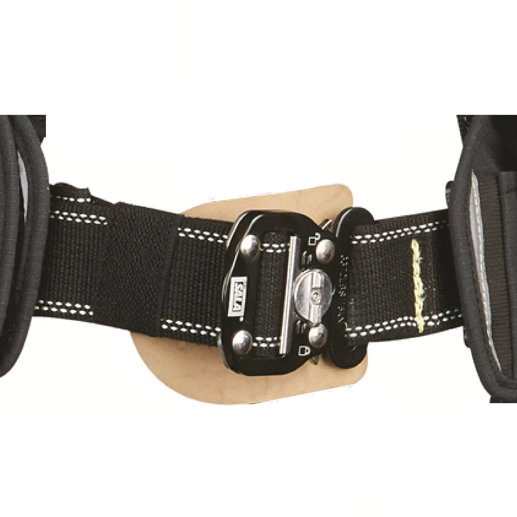 3M DBI-SALA ExoFit NEX Arc Flash Construction Style Positioning Harness 1113315, Black, Small, 1 EA, Front Strap Closeup
