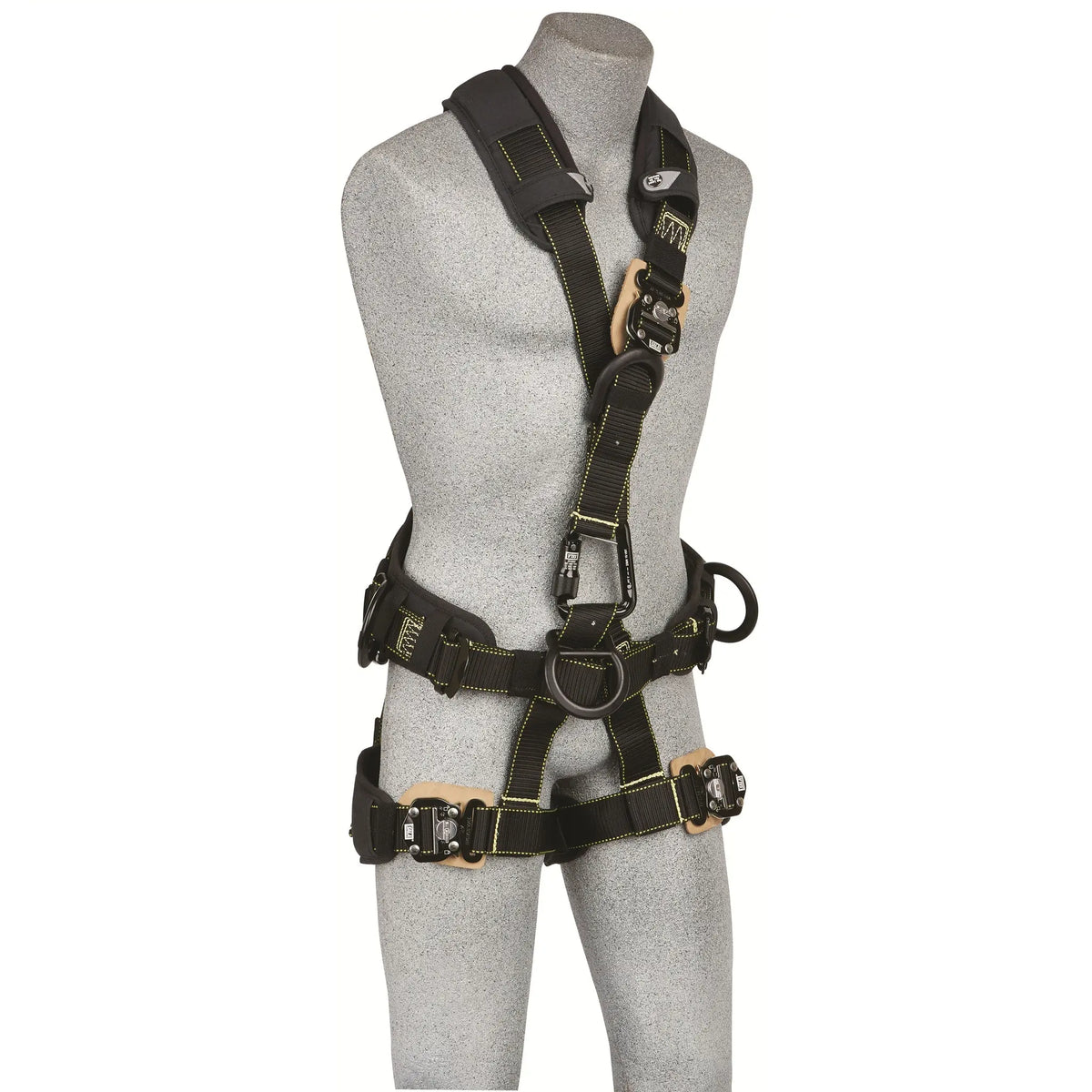 3M DBI-SALA ExoFit NEX Comfort Arc Flash Rope Access Climbing/Positioning/Rescue/Suspension Safety Harness 1113758, Medium, 1 Each, Front