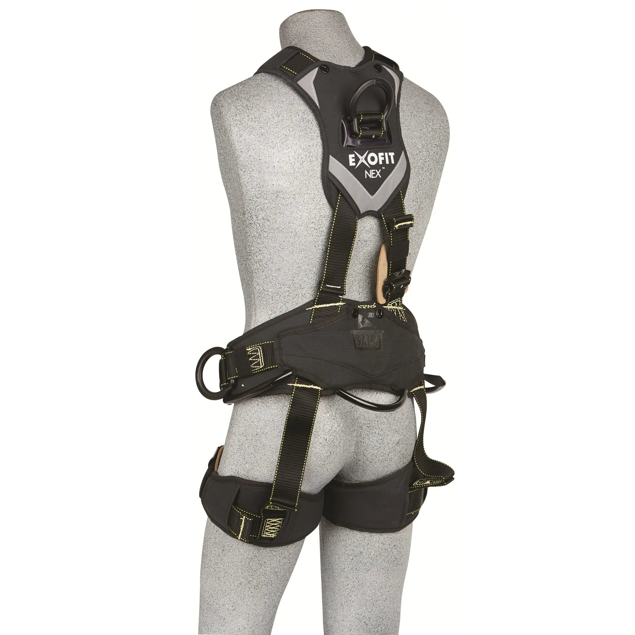 3M DBI-SALA ExoFit NEX Comfort Arc Flash Rope Access Climbing/Positioning/Rescue/Suspension Safety Harness 1113762, Medium, 1 Each, Back