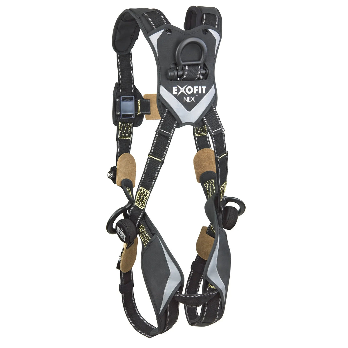3M DBI-SALA ExoFit NEX Comfort Arc Flash Rope Access Climbing/Positioning/Rescue/Suspension Safety Harness 1113763, Large, 1 Each, Back
