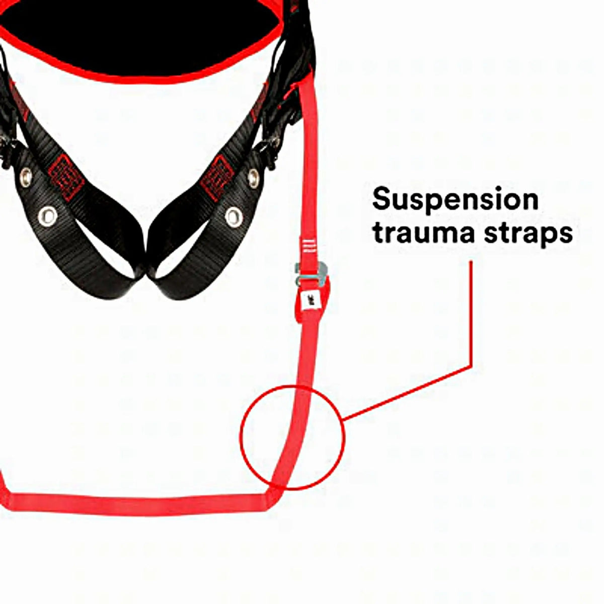 3M Protecta Comfort Vest-Style Positioning Harness 1161403 Black 2X-Large 1 EA Case, Suspension trauma straps