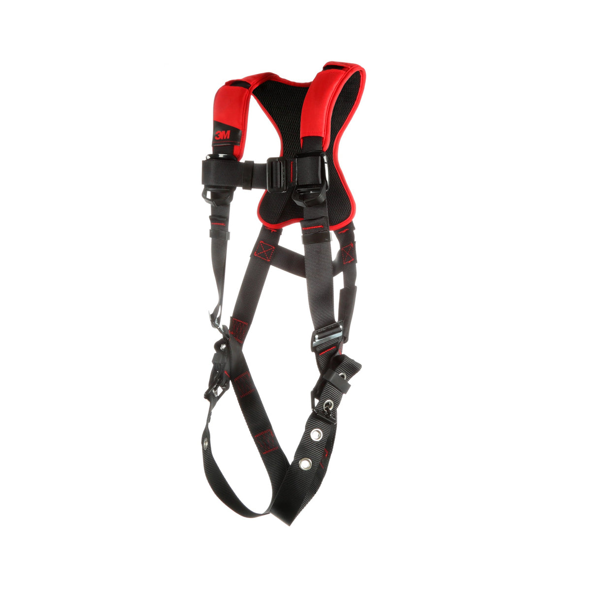 3M Protecta Comfort Vest-Style Climbing Harness 1161429 Black Small 1 EA Case, Side