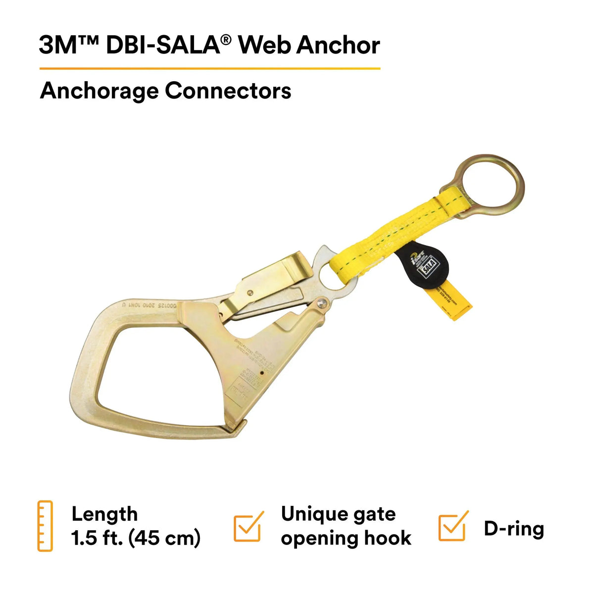 3M DBI-SALA Saflok Max Web Anchor 1231305, 1 EA, 2nd Image
