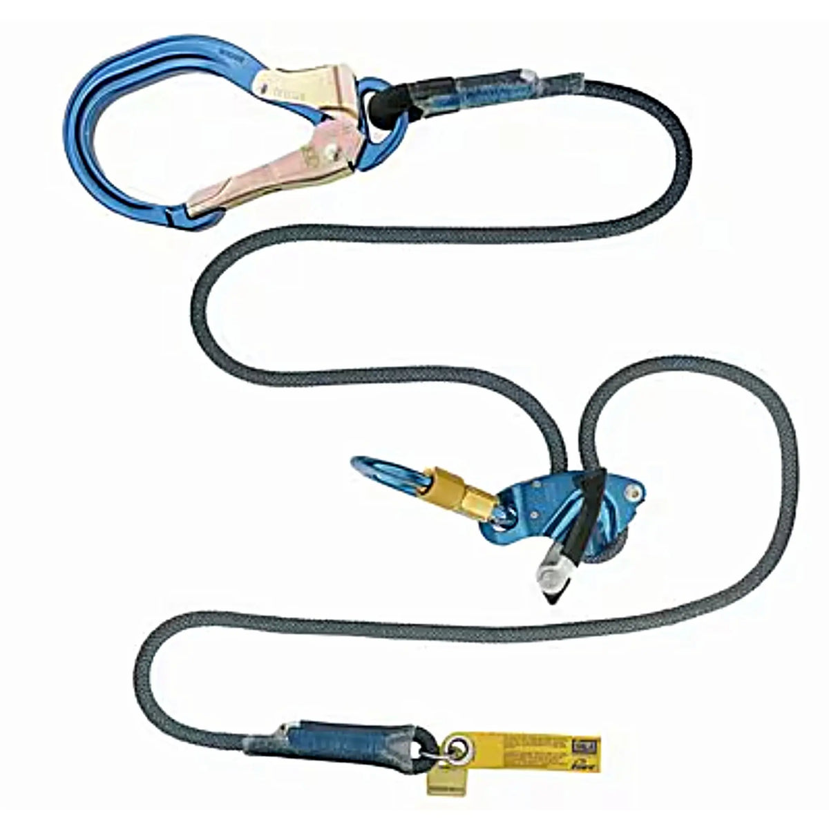 3M DBI-SALA Trigger X Adjustable Rope Positioning Lanyard - Single Mode 1234090, Blue, 6', 1 EA/Case, Main Image