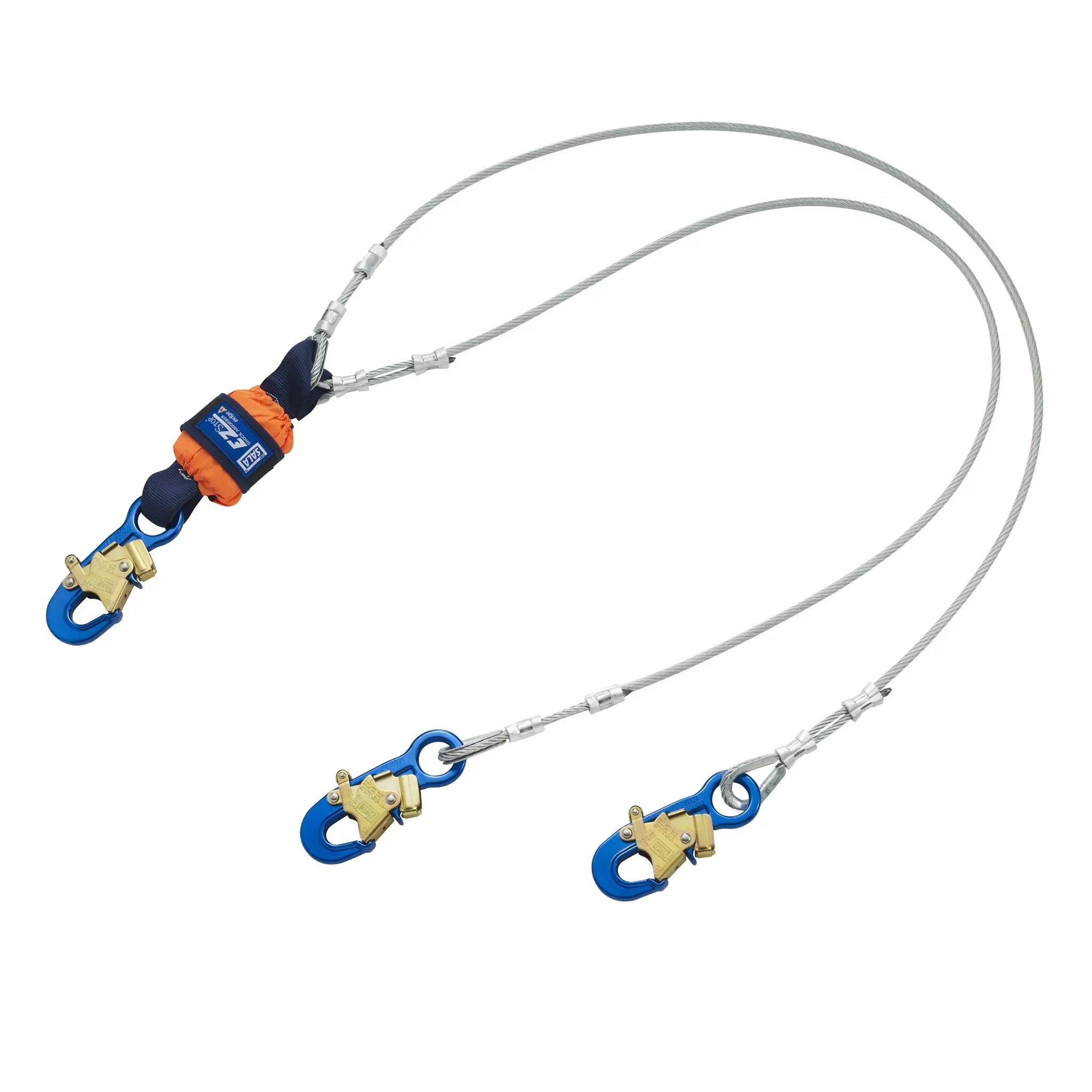 3M DBI-SALA EZ-Stop Leading Edge 100% Tie-Off Cable Shock Absorbing Lanyard 1246068, Orange, 6 ft. (1.8m), 1 EA, Main Image