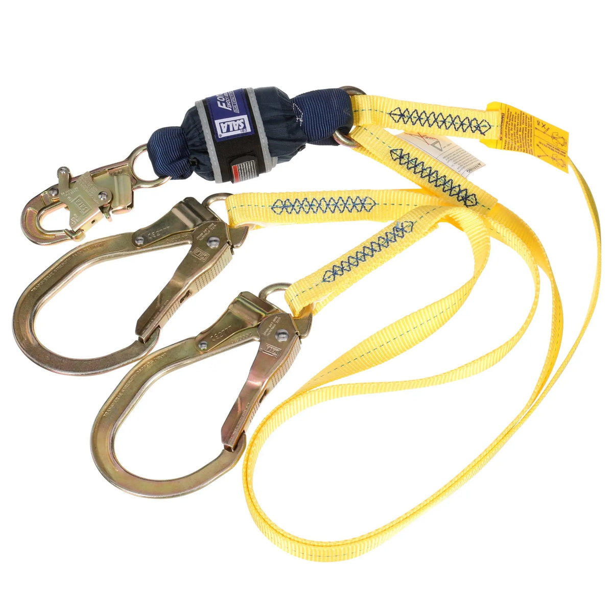 3M DBI-SALA Force2 100% Tie-Off Shock Absorbing Lanyard 1246159, Yellow, 6 ft. (1.8m), 1 EA/Case, 2nd Image