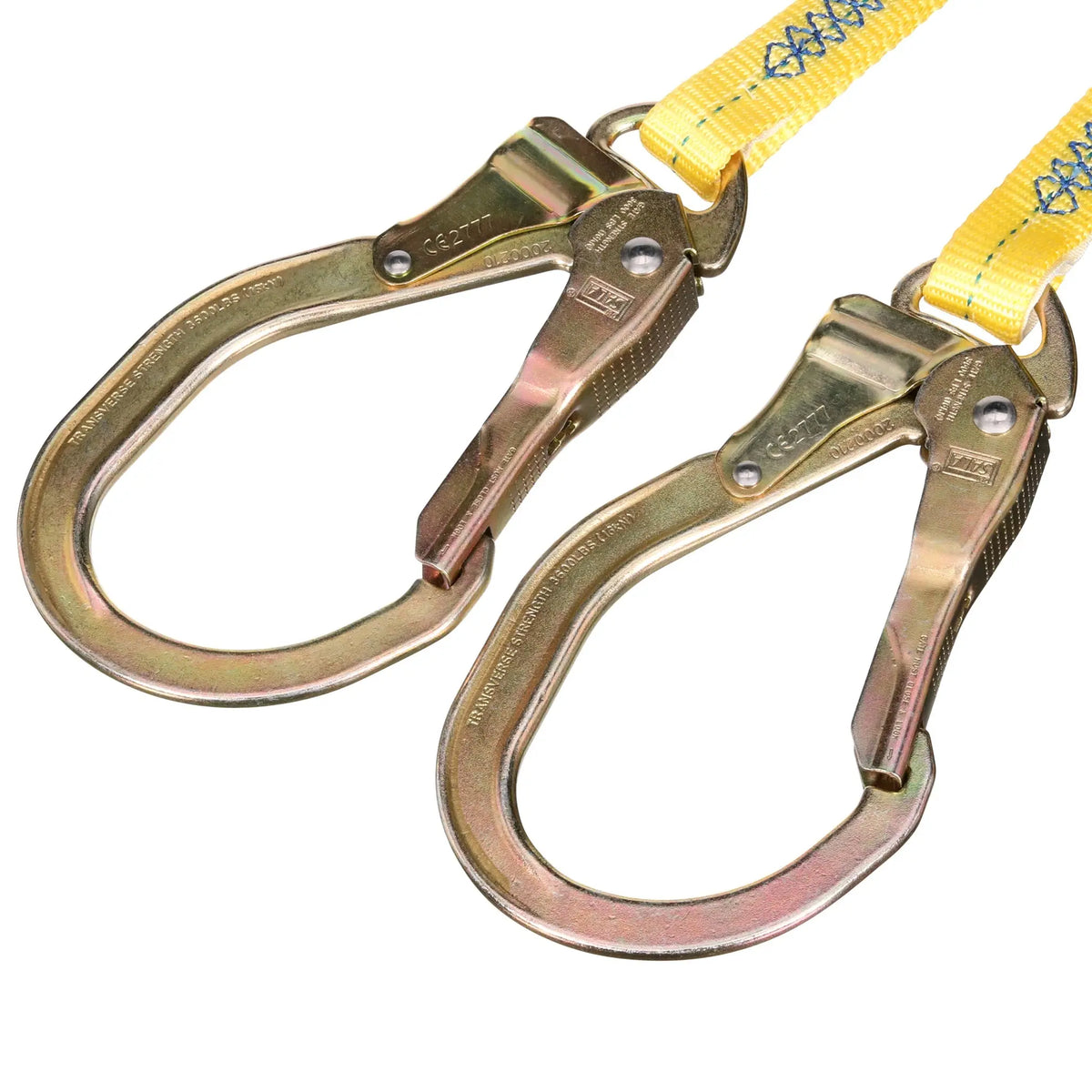 3M DBI-SALA Force2 100% Tie-Off Shock Absorbing Lanyard 1246159, Yellow, 6 ft. (1.8m), 1 EA/Case, 5th Image