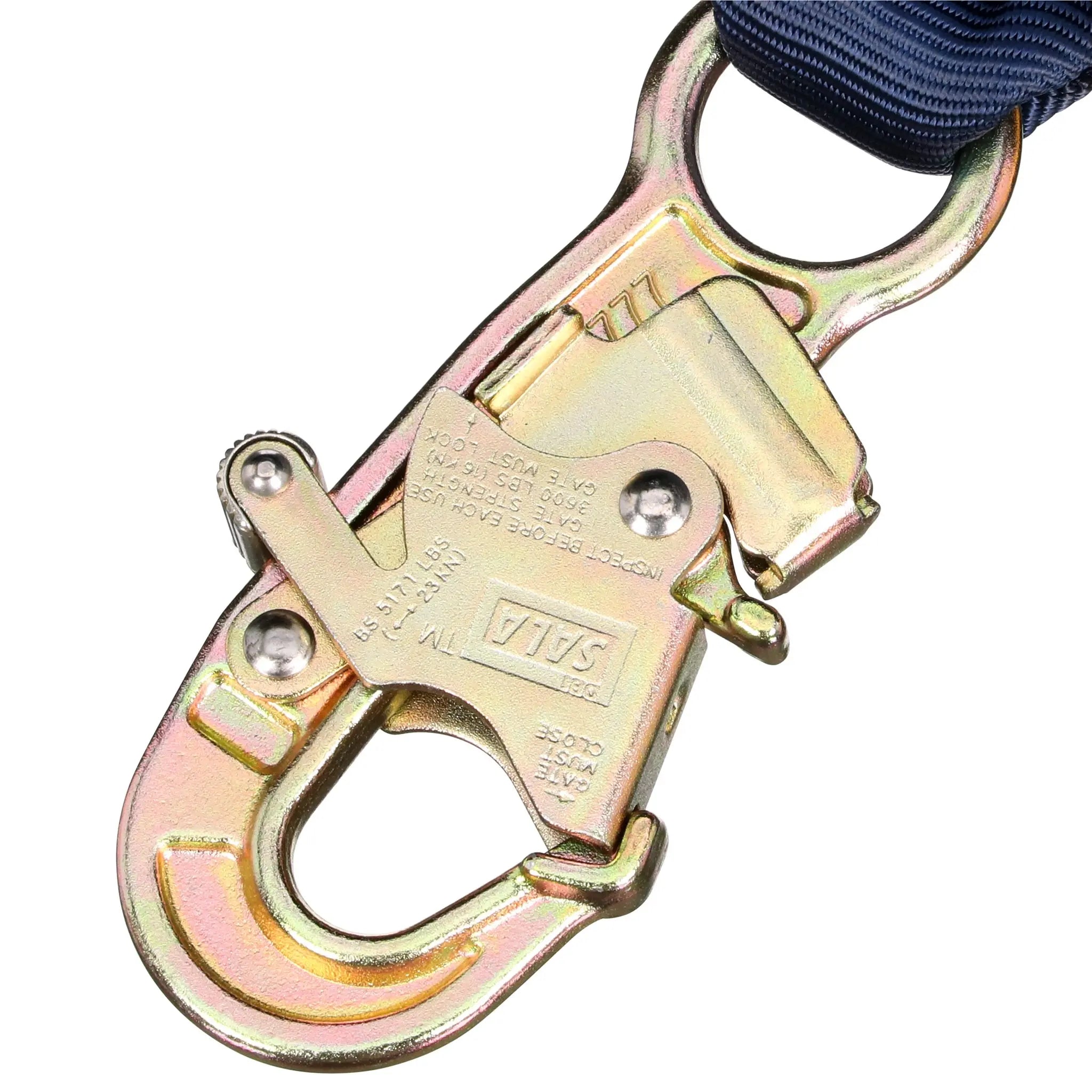 3M DBI-SALA Force2 100% Tie-Off Shock Absorbing Lanyard 1246159, Yellow, 6 ft. (1.8m), 1 EA/Case, 6th image
