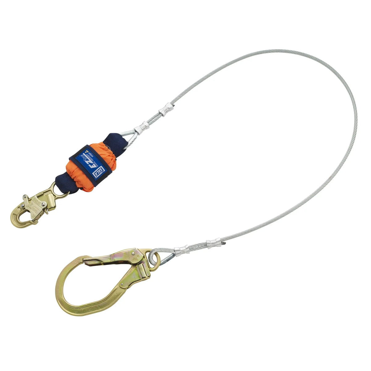 3M DBI-SALA EZ-Stop Leading Edge Cable Shock Absorbing Lanyard 1246261, Orange, 6 ft. (1.8m), 1 EA, Main Image