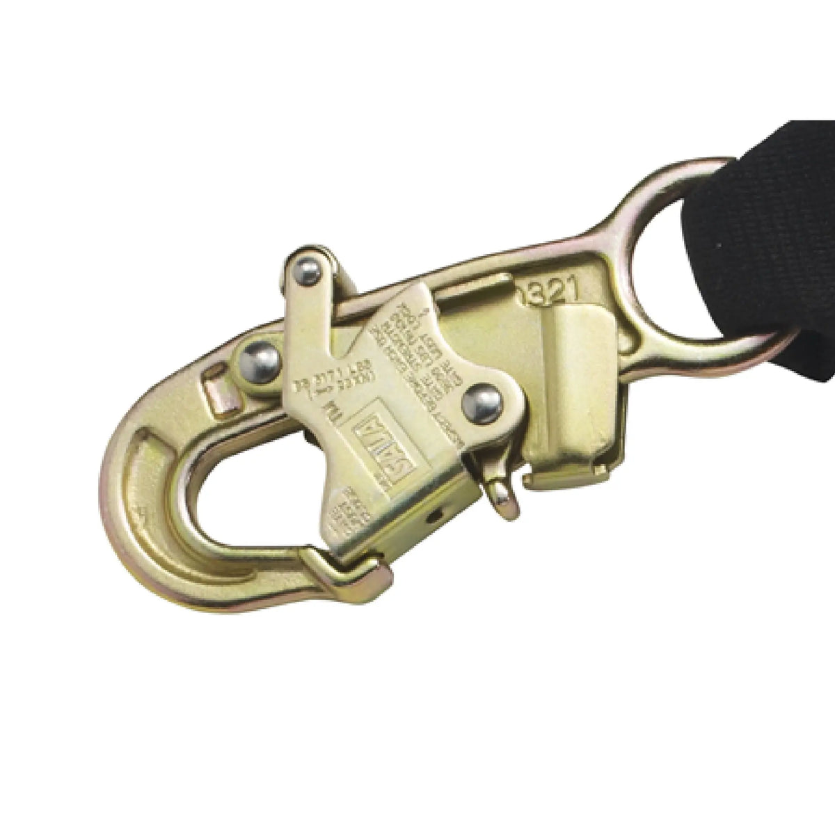 3M DBI-SALA Force2 Adjustable 100% Tie-Off Shock Absorbing Lanyard 1246320, Black, 6 ft. (1.8m), 1 EA, 2nd Image