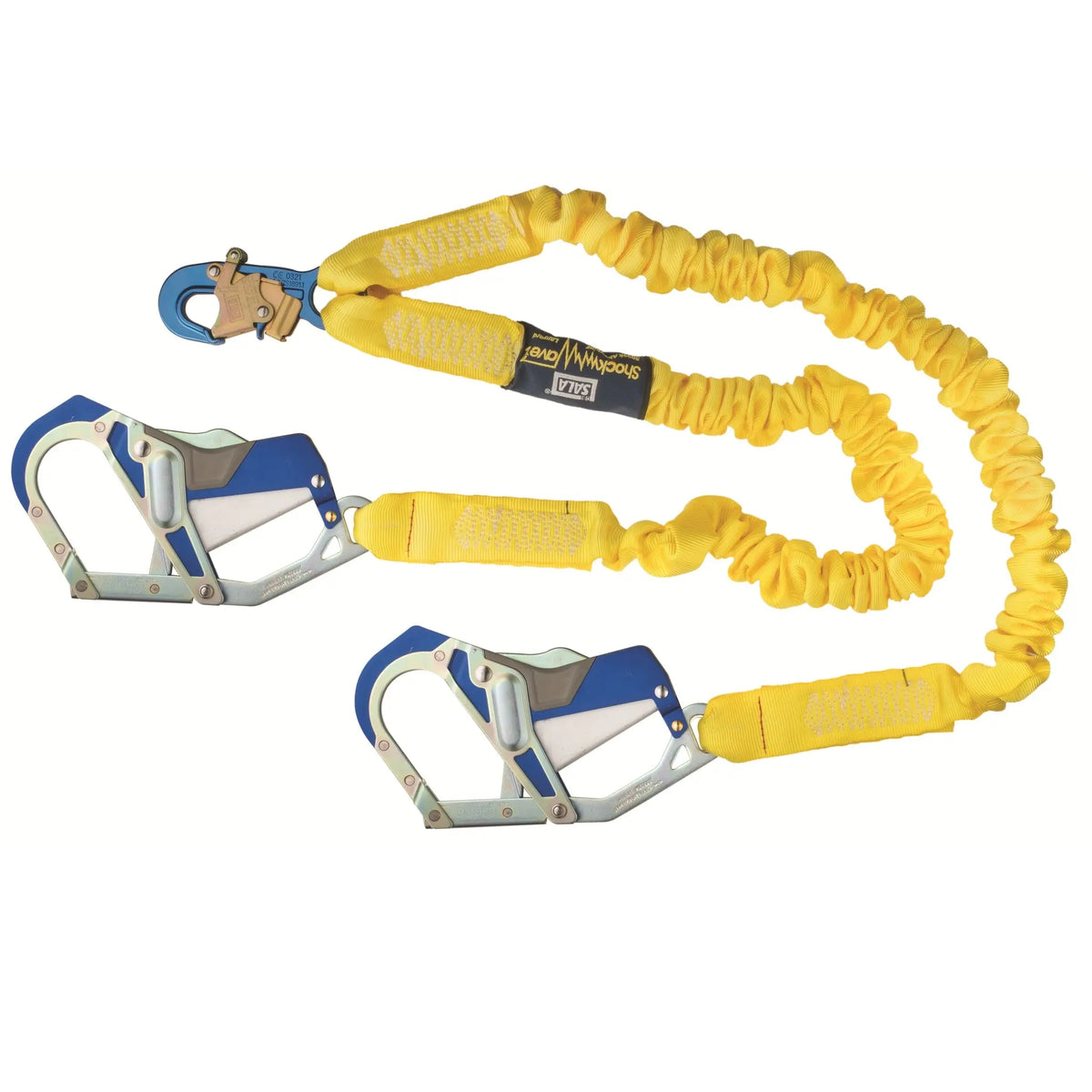 3M DBI-SALA ShockWave 2 100% Tie-Off Shock Absorbing Lanyard 1246416, Yellow, 1 EA, Main Image