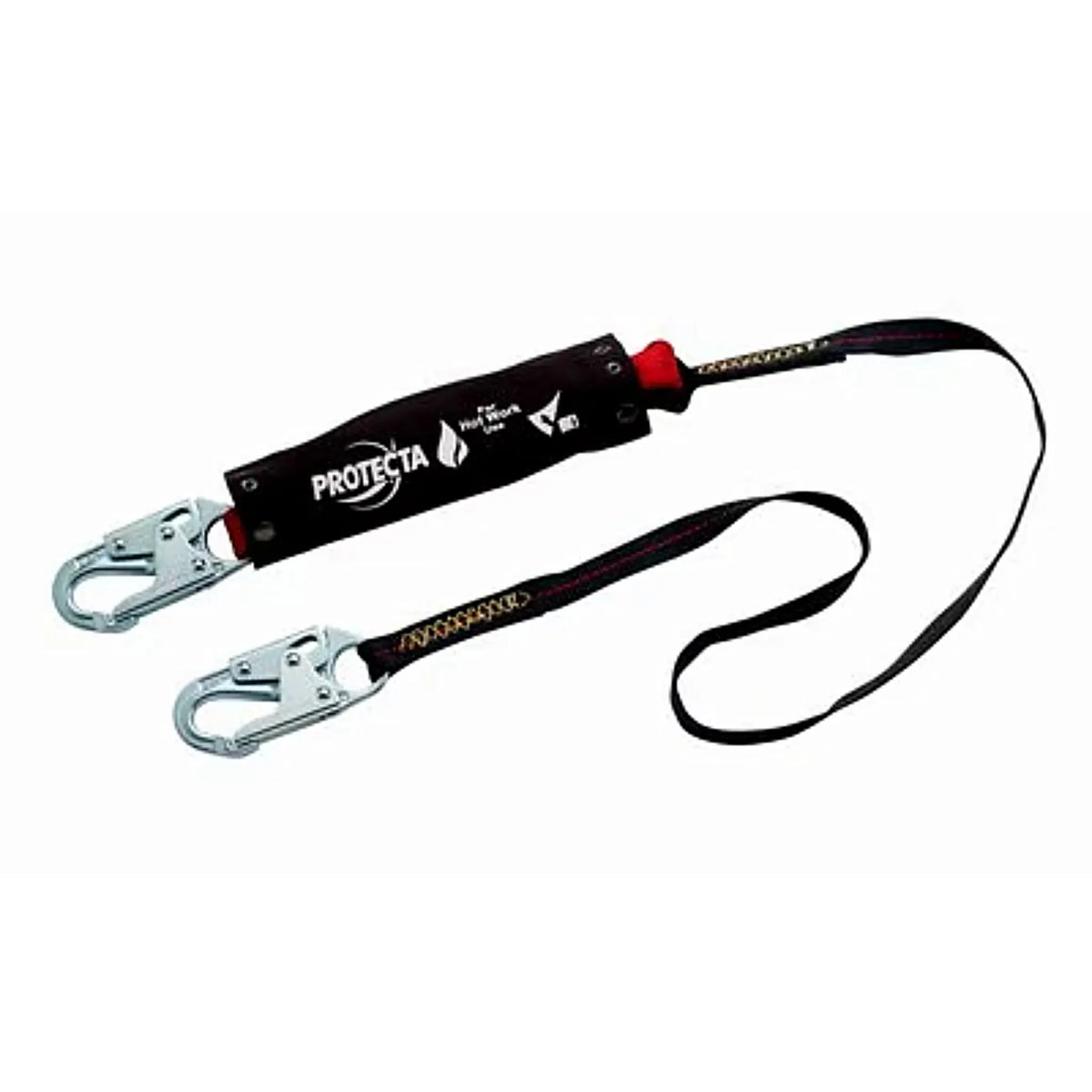 3M PROTECTA PRO Pack Shock Absorbing Lanyard for Hot Work Use 1340129 Red 6 ft. (1.8m) 1 EA Case, Main Image