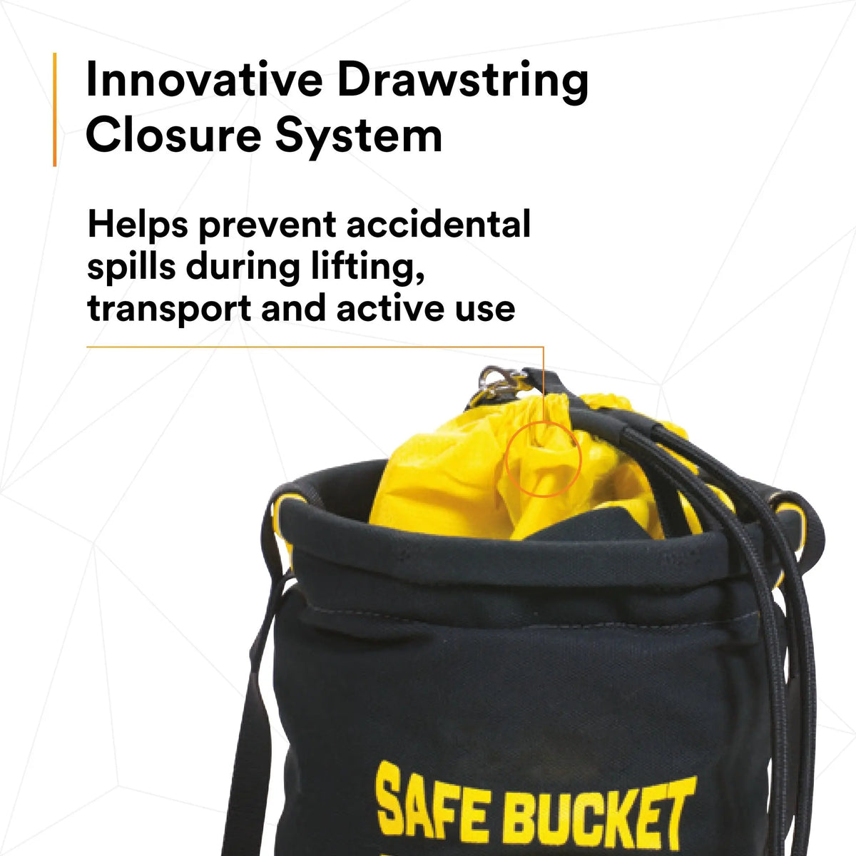 3M DBI-SALA Safe Bucket 100 lb. Load Rated Drawstring Canvas 1500133, 1 EA, 4th image