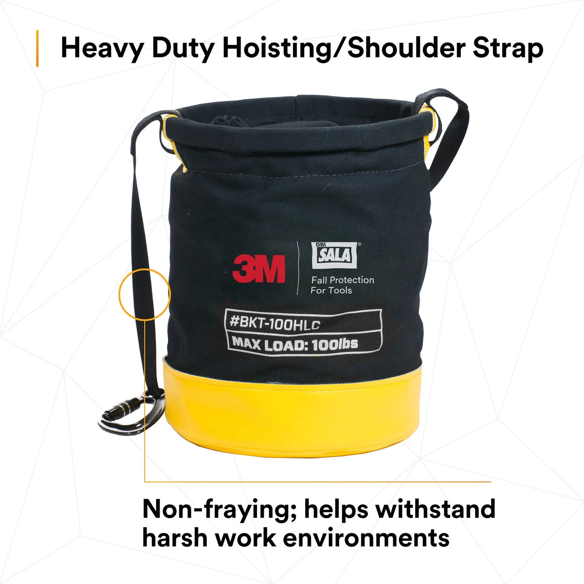 3M DBI-SALA Safe Bucket 100 lb. Load Rated Drawstring Canvas 1500133, 1 EA, 7th image