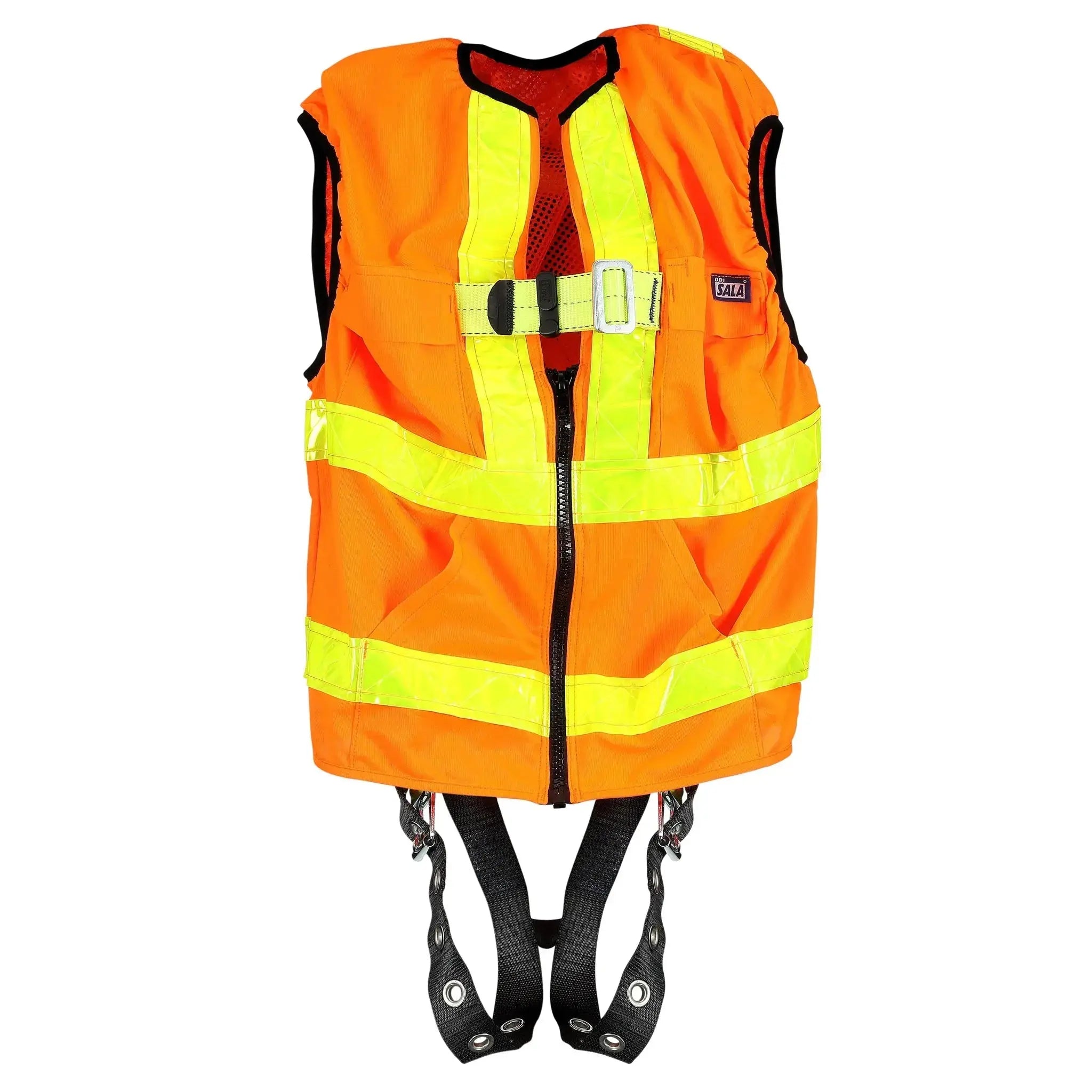 3M DBI-Sala ExoFit X50 Hi-Vis Reflective ANSI Workvest Safety Harness, ANSI, Orange, Center