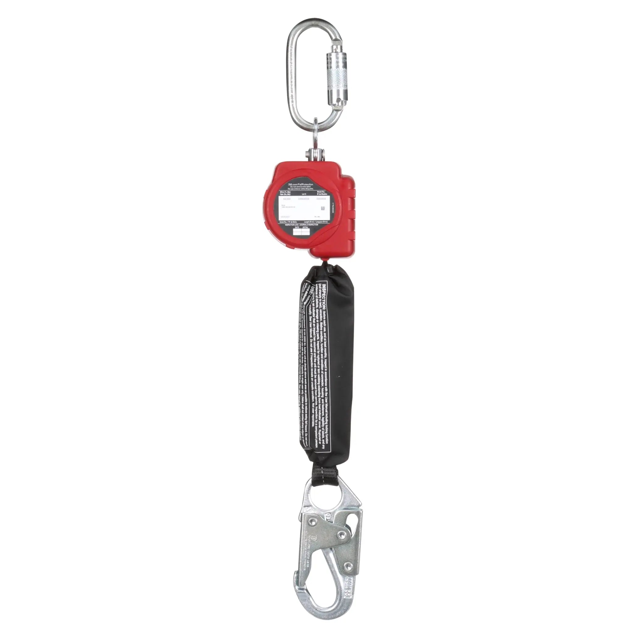 3M Protecta 3100506 Self-Retracting Lifeline with Carabiner, Web, Steel Snap Hook, 6 ft, 1 Each 