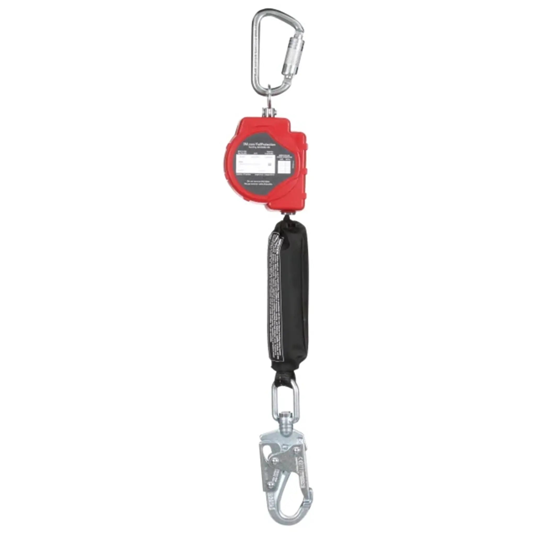 3M Protecta 3100514 Self-Retracting Lifeline with Carabiner, Web, Swivel Snap Hook, 11 Feet, 1 Each, Side View