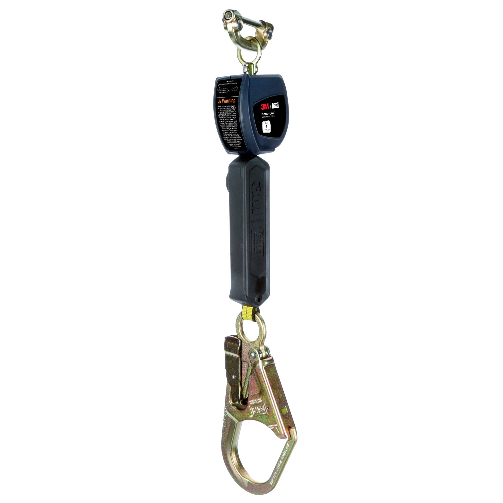 3M DBI-SALA 3100527 Nano-Lok Personal Self Retracting Lifeline, Web Steel Rebar Hook, 6 ft., Class 1, ANSI_Main Image