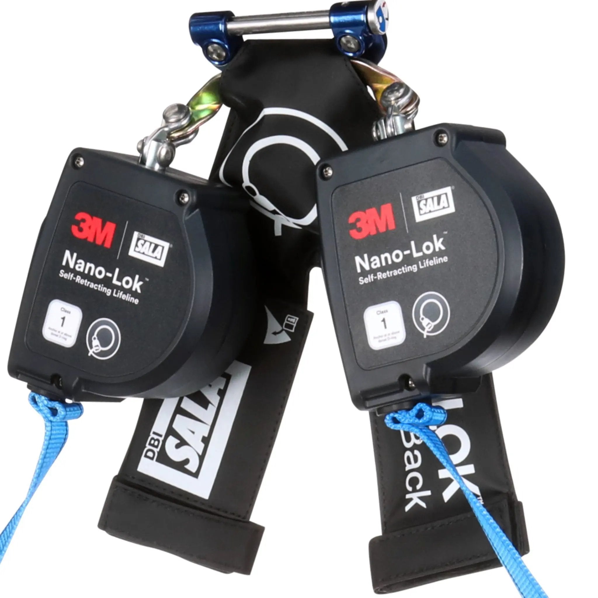 3M DBI-Sala 7012818585 3100618 Nano-Lok Self-Retracting Lifeline with Quick Connect, Web, Wrap Back, 8 ft, 1 Each 