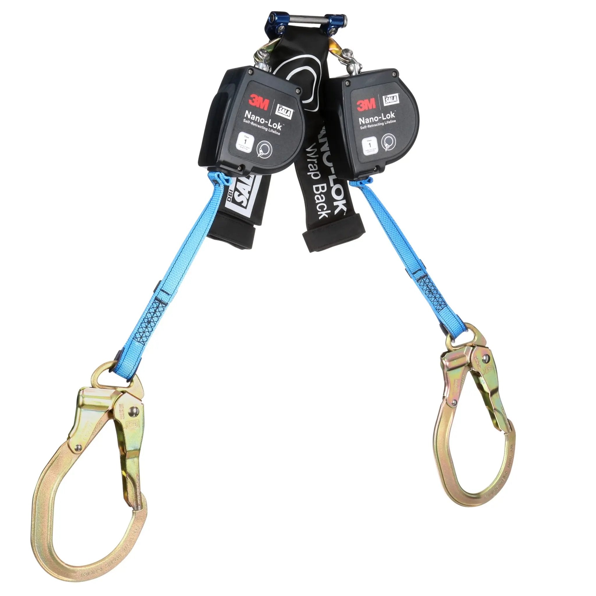3M DBI-Sala 7012818585 3100618 Nano-Lok Self-Retracting Lifeline with Quick Connect, Web, Wrap Back, 8 ft, 1 Each 