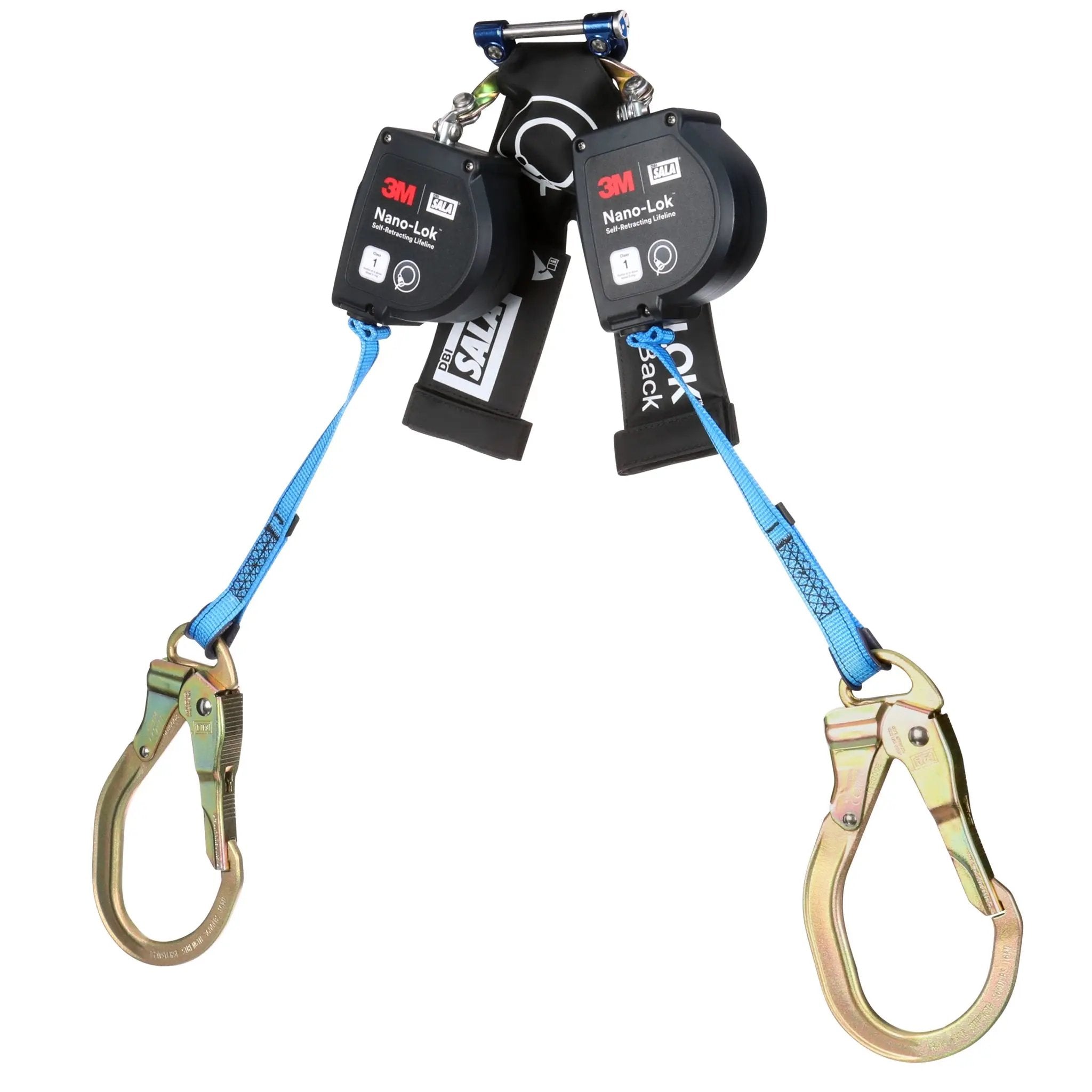 3M DBI-Sala 7012818585 3100618 Nano-Lok Self-Retracting Lifeline with Quick Connect, Web, Wrap Back, 8 ft, 1 Each 