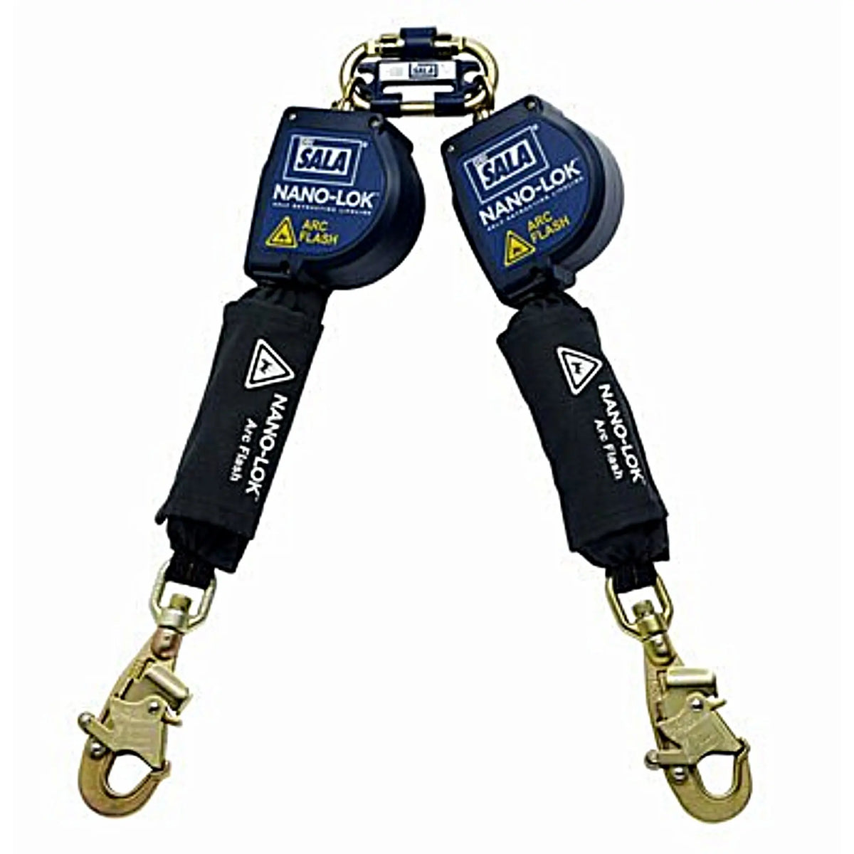 3M DBI-SALA Nano-Lok Arc Flash Twin-Leg Quick Connect Self Retracting Lifeline, Web 3101535, 8 ft. (2.4m), 1 EA, Main Image