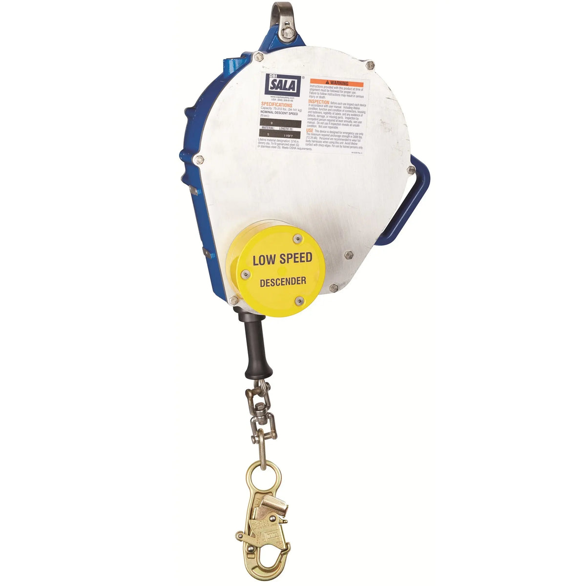 3M DBI-SALA Rollgliss Descender, Vertical/Auto Retract 3303000, 1 EA