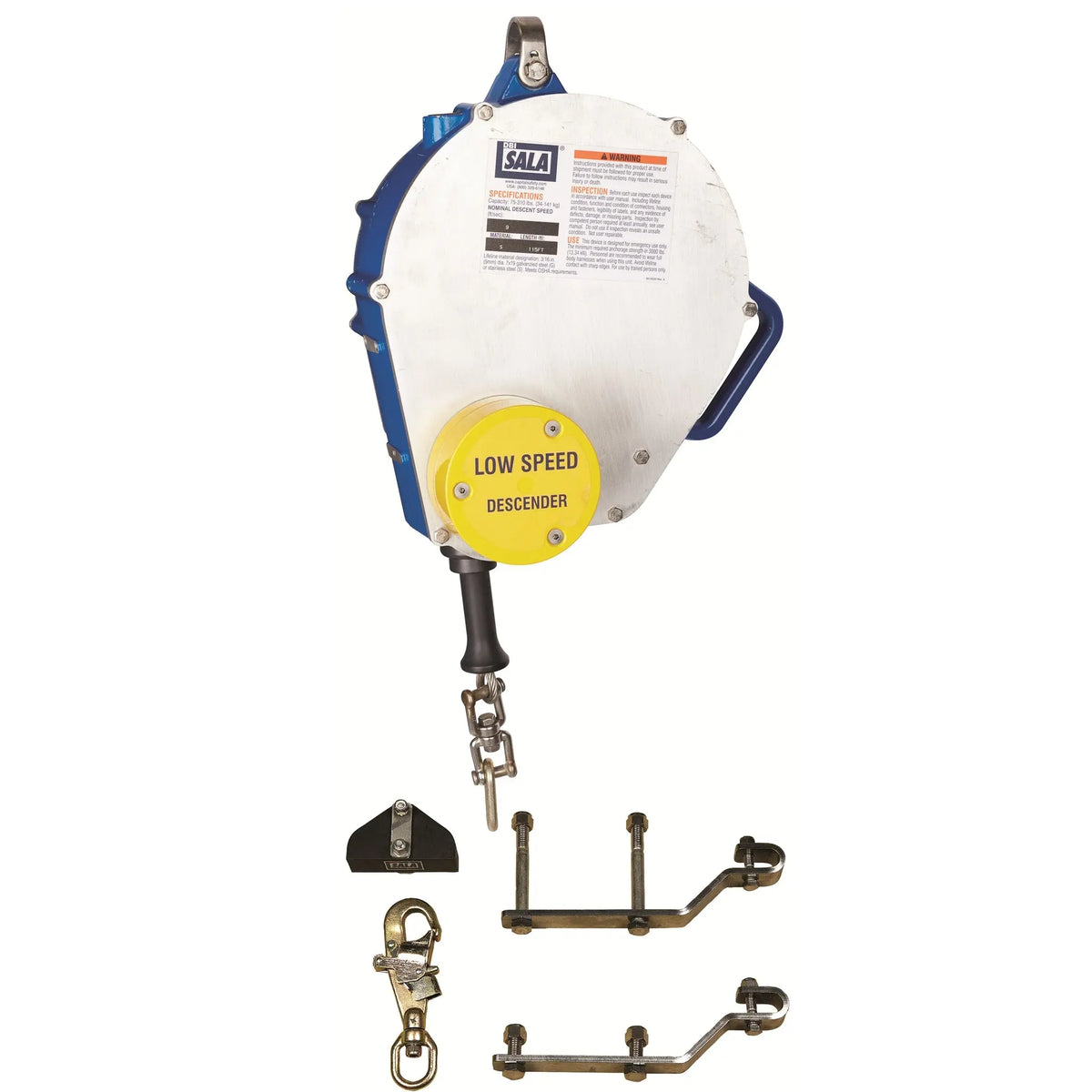 3M DBI-SALA Rollgliss Descender, Sloped/Auto Retract 3303003, 1 EA, main image