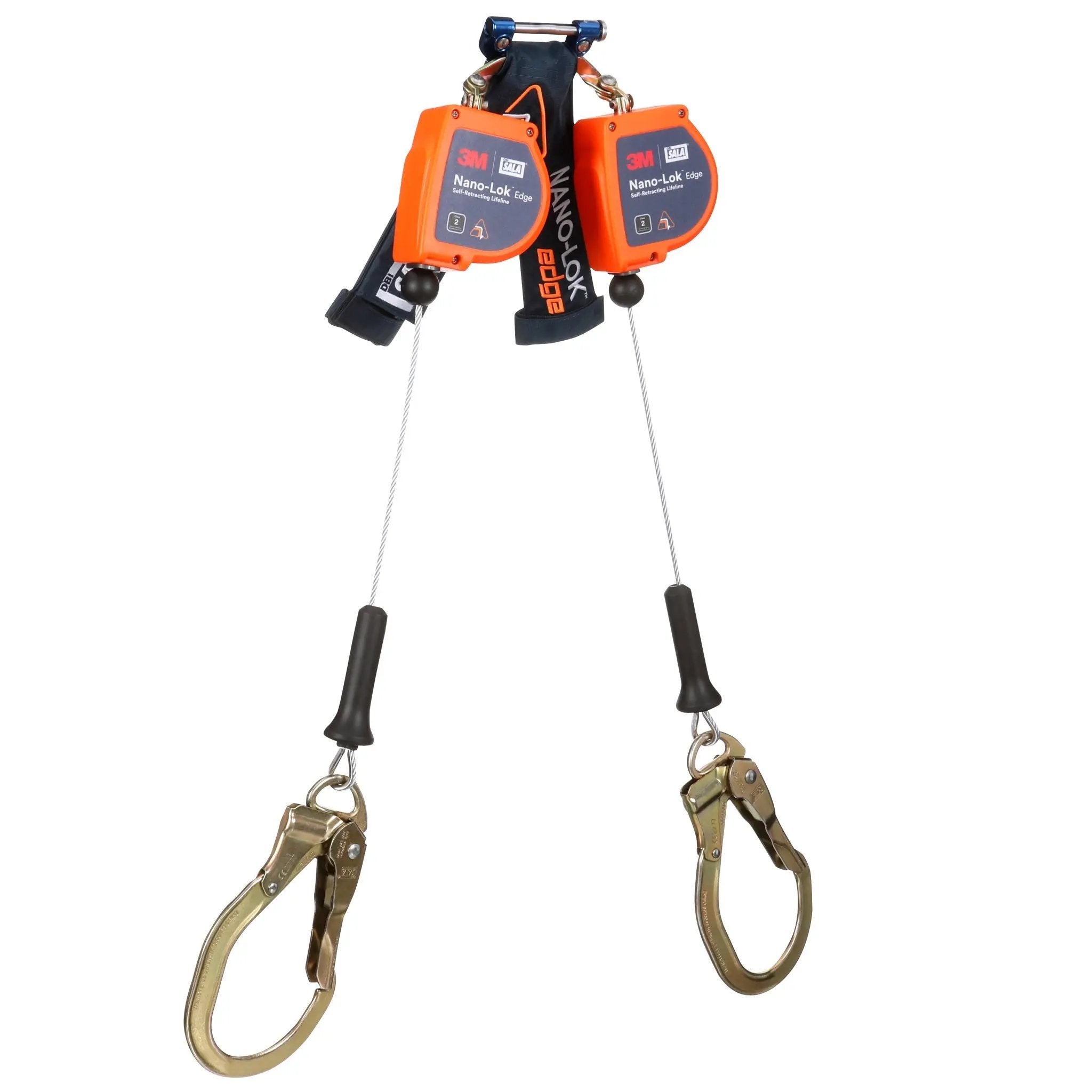 3M DBI-Sala 7012819222 3500276 Nano-Lok Edge Twin-Leg Personal Self-Retracting Lifeline, Galvanized Cable, 8ft, 1 Each 