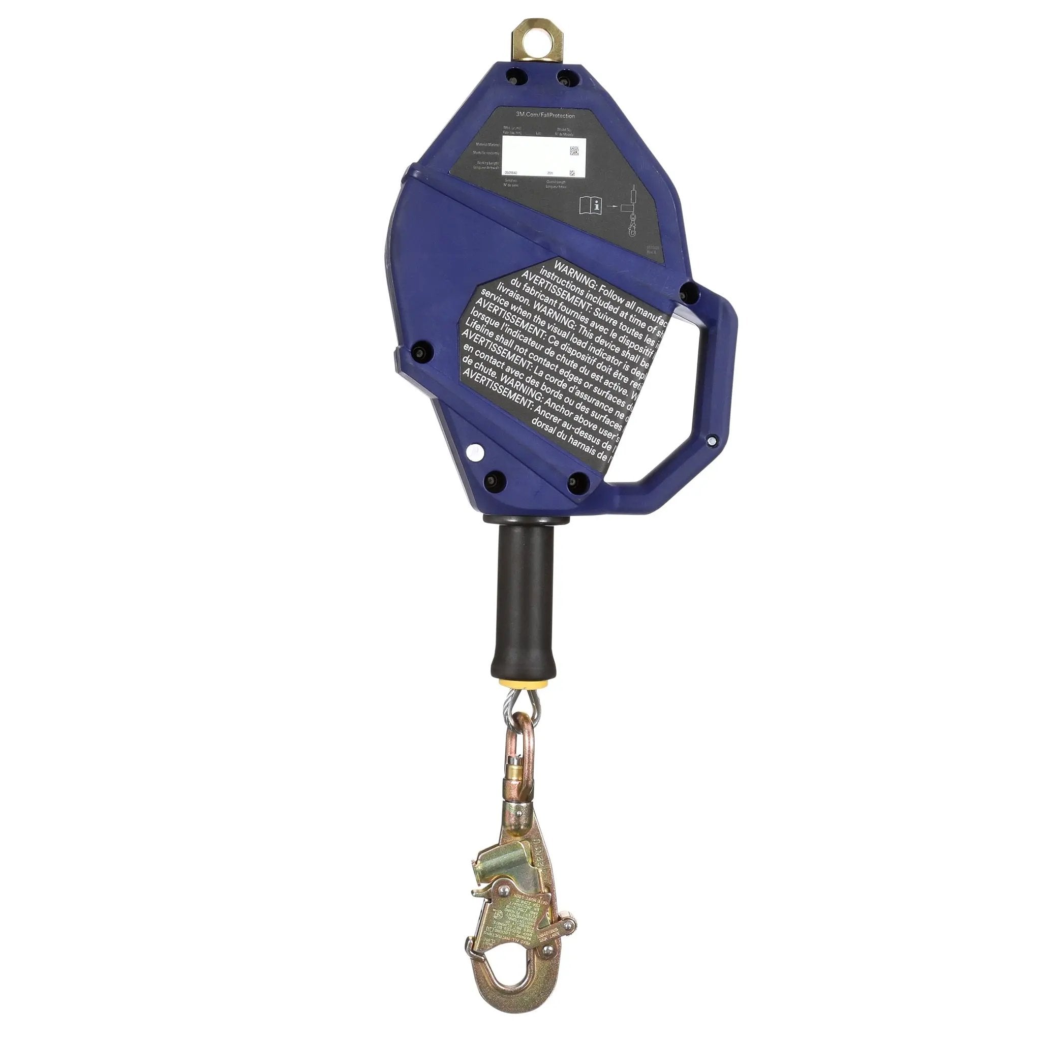3M DBI-Sala 7100306994 3503874 Smart Lock Self-Retracting Lifeline, Galvanized Cable, Class 1, 30 ft, 1 Each 