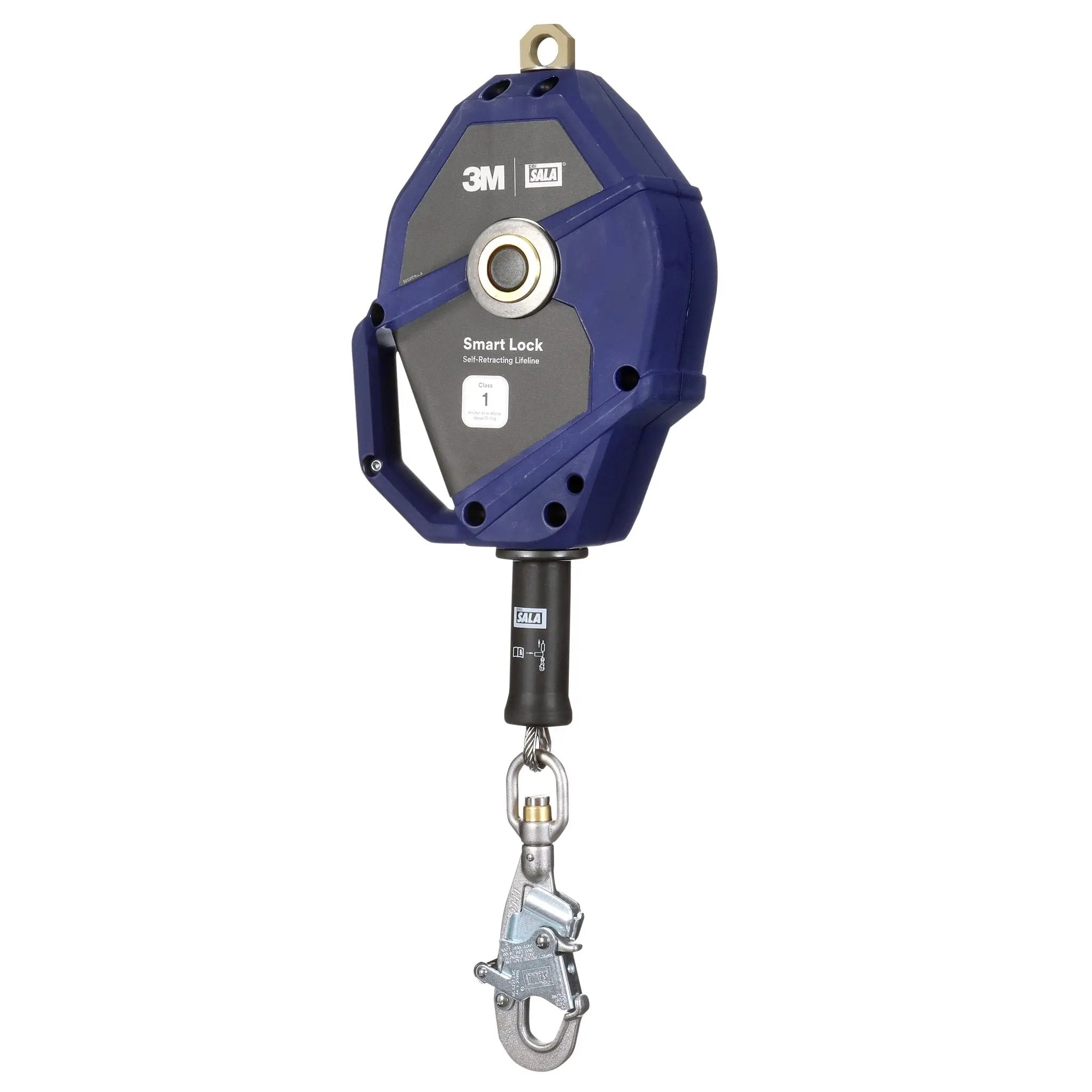 3M DBI-Sala 7100307004 3503875 Smart Lock Self-Retracting Lifeline, Stainless Steel Cable, 25 ft., Rightside