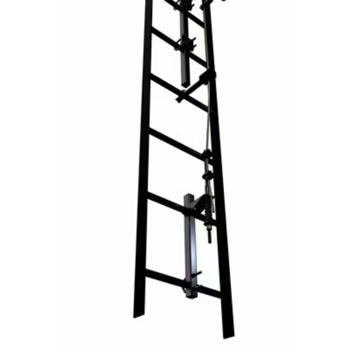 3M DBI-SALA Lad-Saf Cable Vertical Safety System Telescoping Extension Bracketry 6116618, 4 User, Galv. Steel, 1 EA, 2nd image