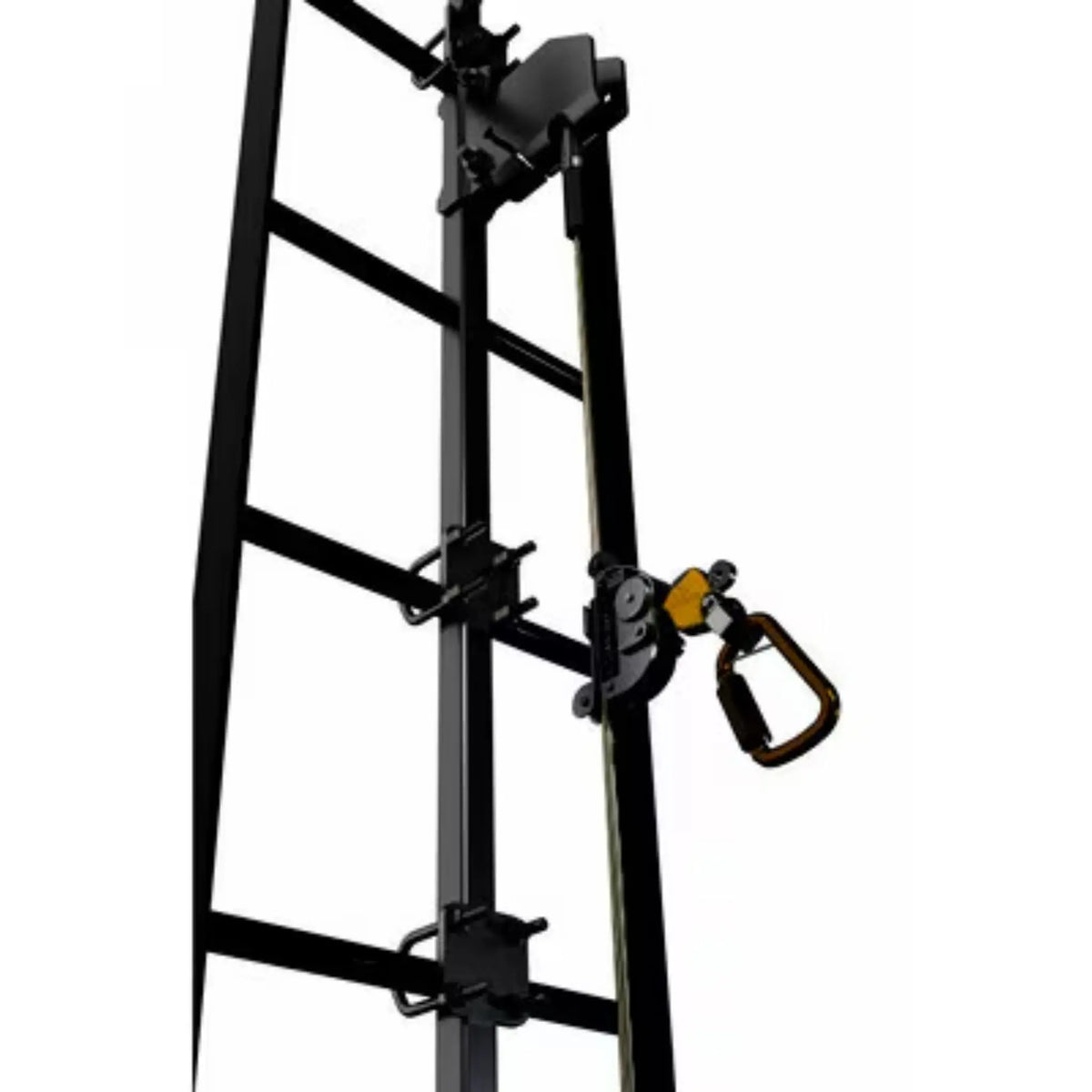 3M DBI-SALA Lad-Saf Cable Vertical Safety System Telescoping Extension Bracketry 6116618, 4 User, Galv. Steel, 1 EA, 3rd image