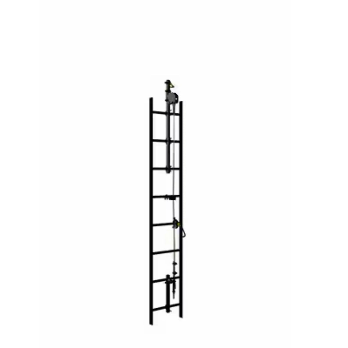 3M DBI-SALA Lad-Saf Cable Vertical Safety System Bracketry 6116633, 4 User, Galvanized Steel, 1 EA, Main Image