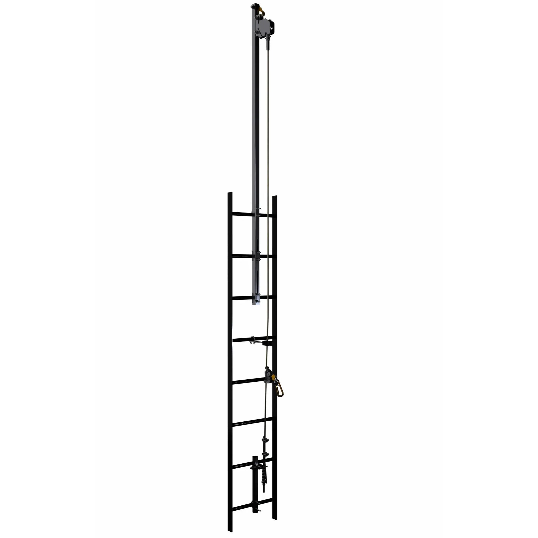 3M DBI-SALA Lad-Saf Cable Vertical Safety System Climb Extension Bracketry 6116636, 2 User, Galvanized Steel, 1 EA 