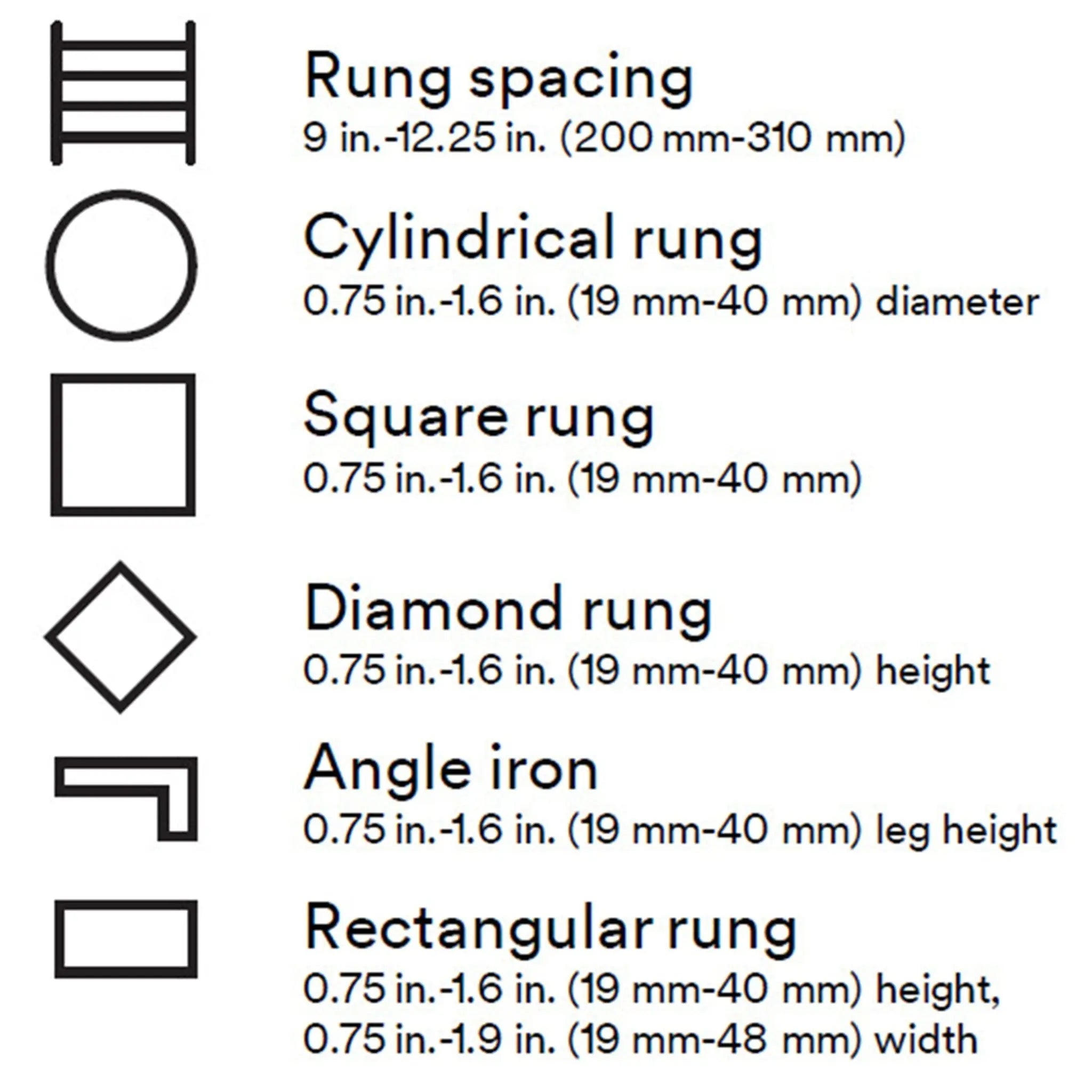 Rung Specifications