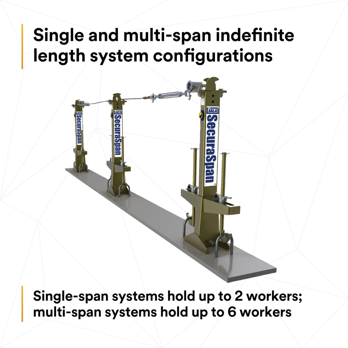 3M DBI-SALA SecuraSpan Loop Rebar HLL Stanchion with Base 7400045, 1 EA, 4th image