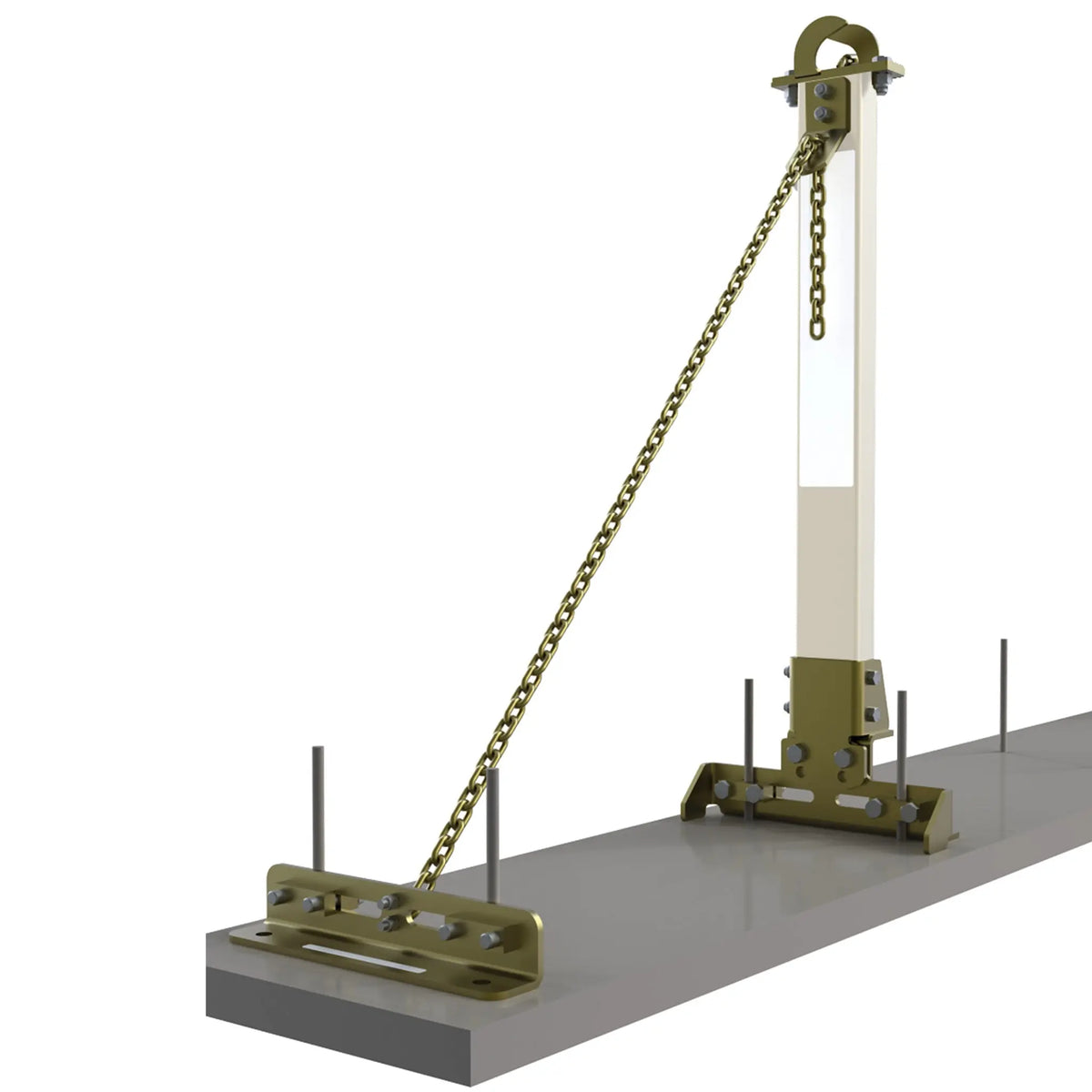 3M DBI-SALA SecuraSpan Rebar/Shear Stud HLL End-Anchor Retrofit Kit 7400053, 1 EA, Main Image