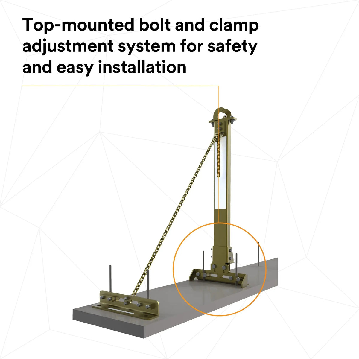 3M DBI-SALA SecuraSpan Rebar Shear Stud HLL Intermediate Retrofit Kit 7400054 1 EA, 6th image